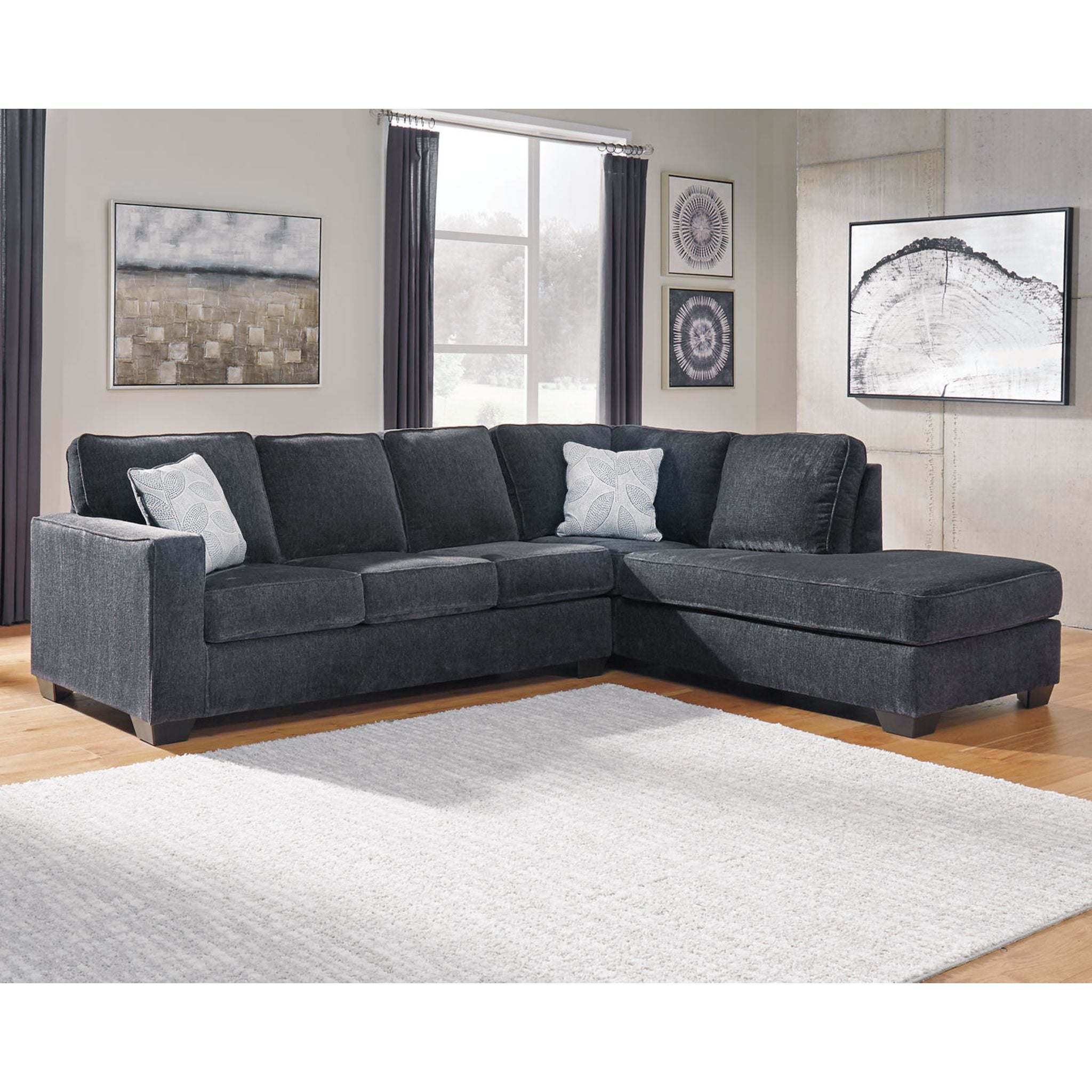Altari 2-Piece Sectional Sofa with Chaise Lounge - Modern L-Shaped Living Room Furniture for Small Spaces & Apartments