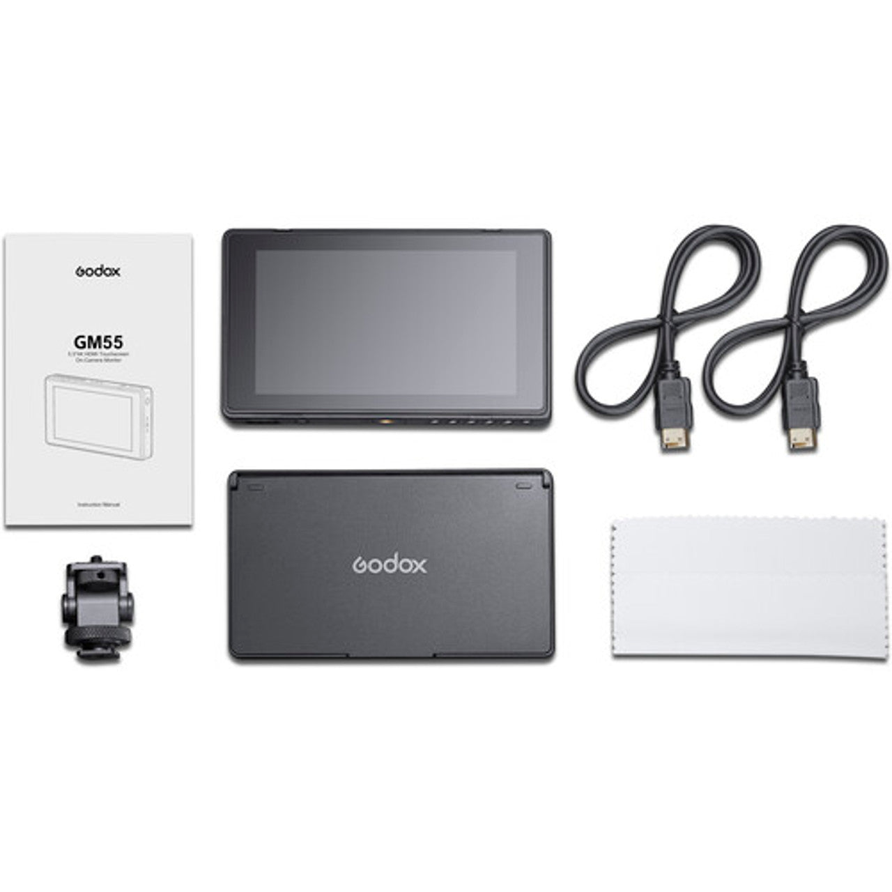 Godox 5.5 Inch 4K HDMI Touchscreen On-Camera Field Monitor for DSLR & Mirrorless Cameras - Perfect for Filmmaking, Vlogging, and Live Streaming