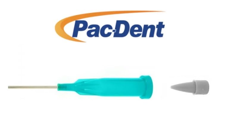 100 Pack 19G Low Viscosity Disposable Tube Tips with Gray Plugs - Perfect for Laboratory, Medical, and Scientific Applications