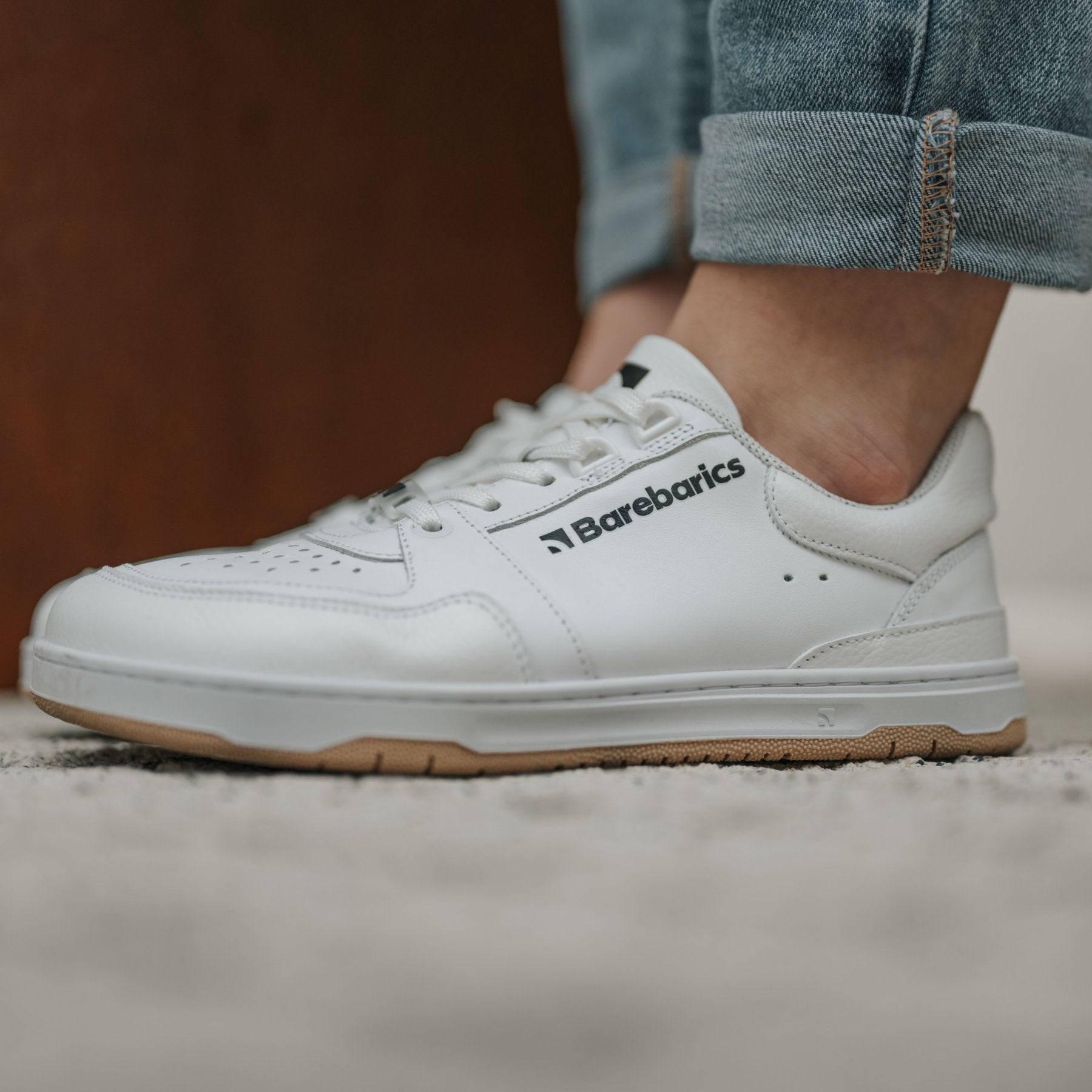 Barefoot Sneakers Barebarics Wave - All White Unisex Minimalist Shoes for Running, Walking & Gym Workouts