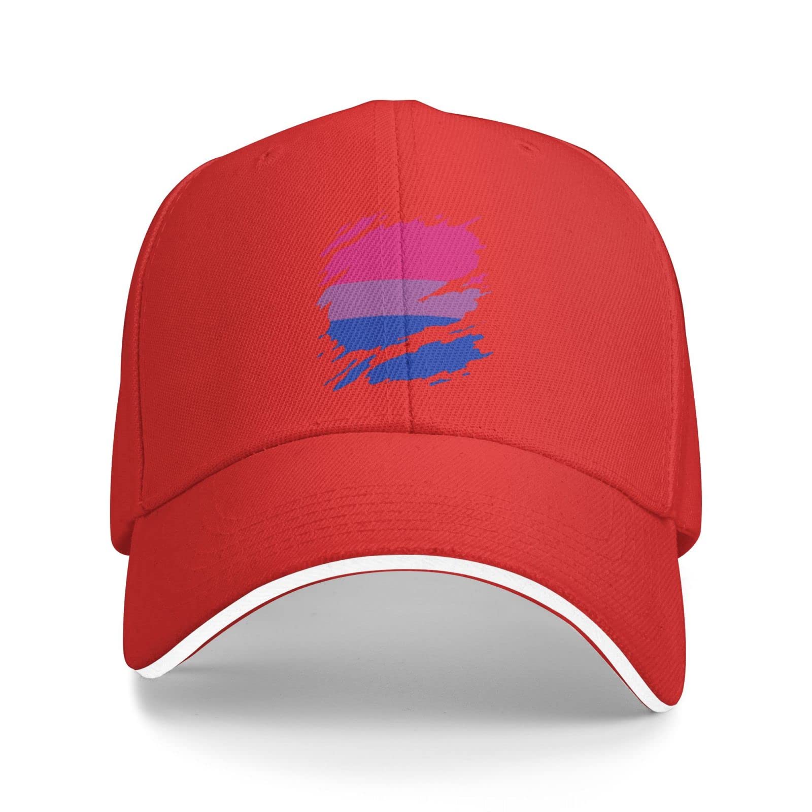 Bisexual Pride Flag Baseball Cap - Adjustable Unisex Dad Hat for Men & Women - Perfect for LGBTQ+ Events, Parades, and Everyday Wear