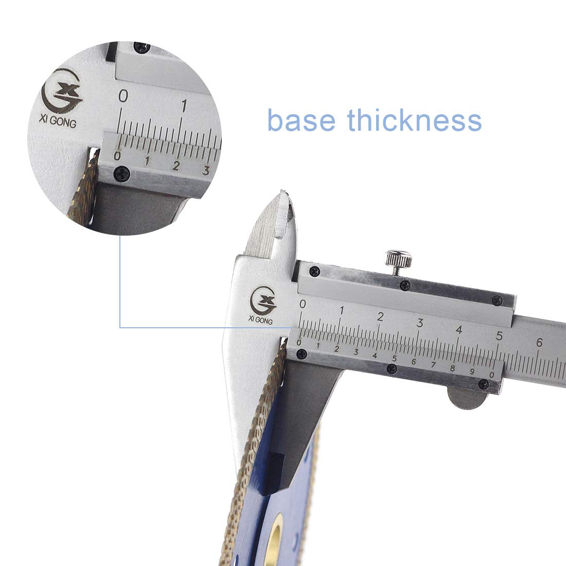 4 Inch Diamond Tile Saw Blade - Ultra Thin Porcelain Ceramic Cutting Disc for Grinder, Dry or Wet Use - Fits 7/8