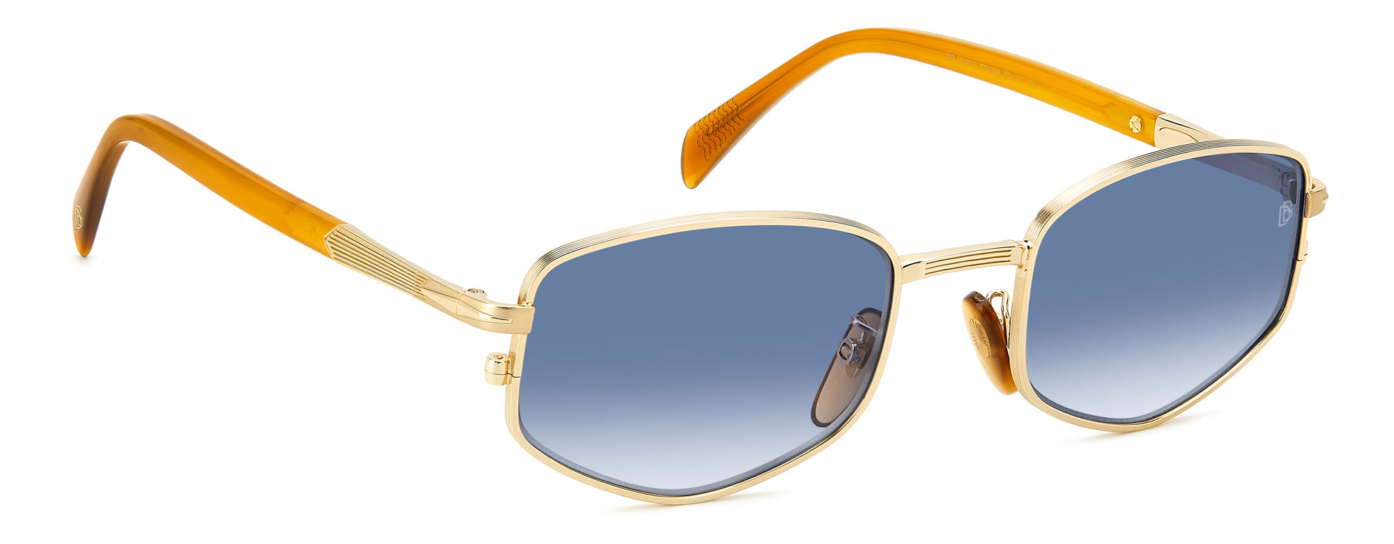 David Beckham DB1129/S Men's Sunglasses - Polarized UV Protection Aviator Style for Driving, Outdoor & Fashion