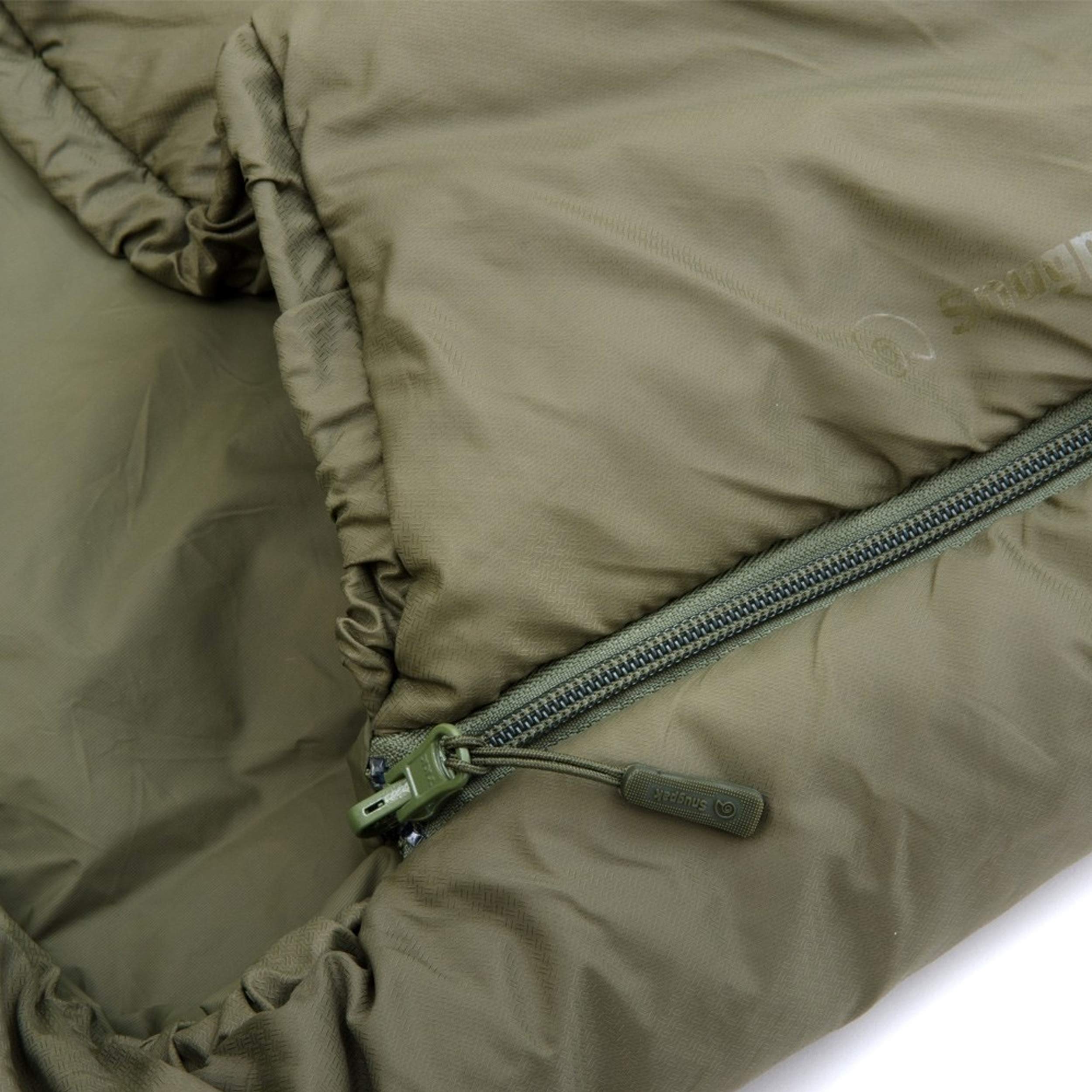 Snugpak Softie 3 Merlin Sleeping Bag - Lightweight & Compact Olive Green Camping Sleeping Bag for Backpacking, Hiking & Outdoor Adventures