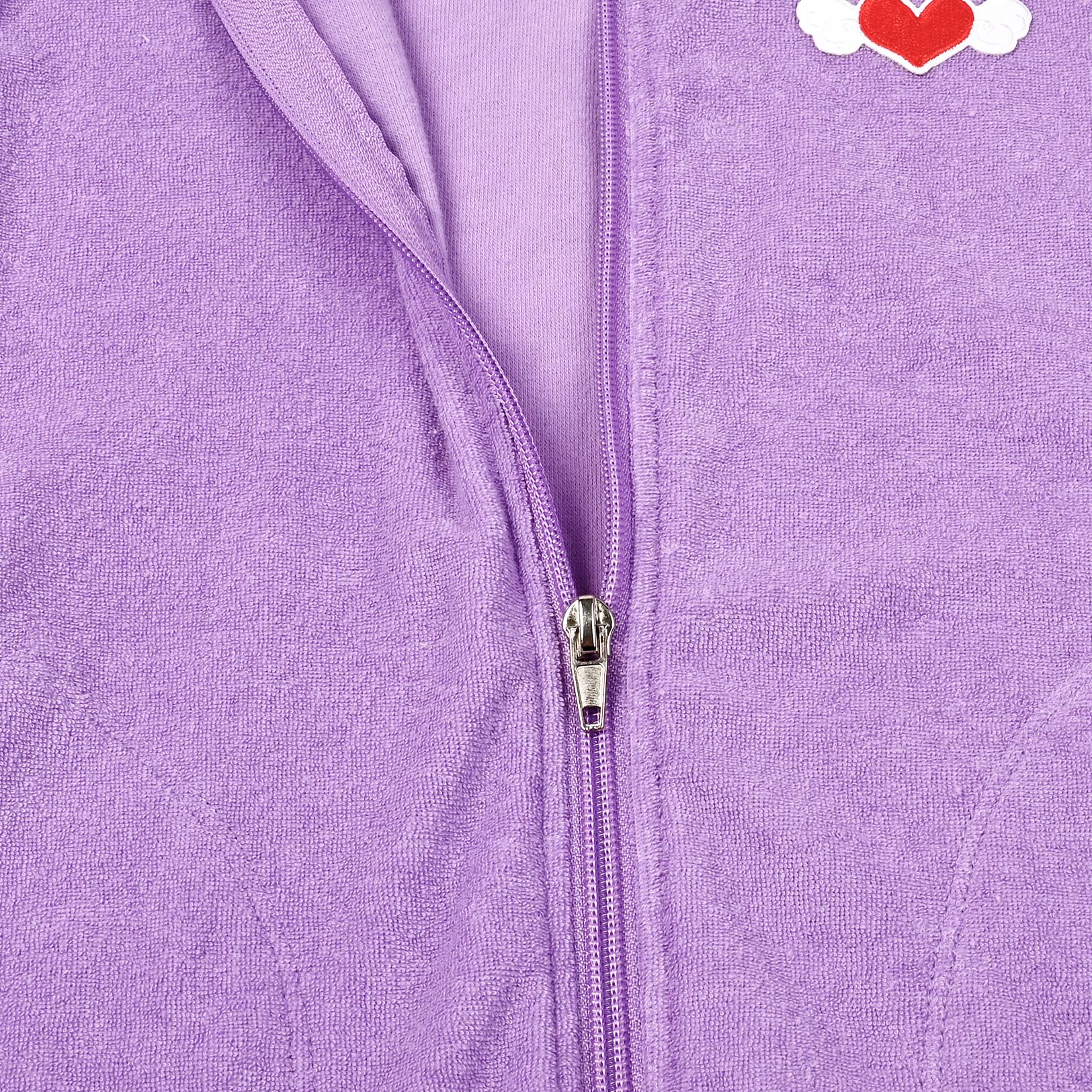 **Perfashion Girls' Terry Hooded Zip-Up Swim Cover Up - Soft Beachwear for Kids - Perfect for Poolside, Beach Trips & Summer Vacations**