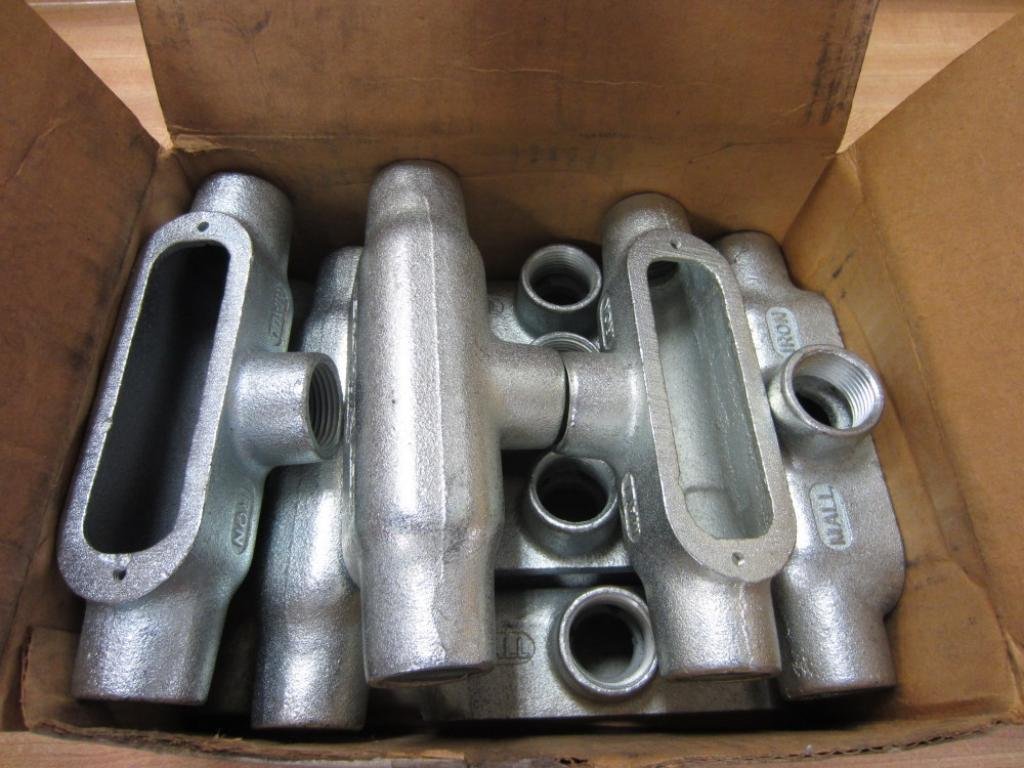 T-75 Conduit Body T75 (Pack of 10) - Heavy Duty Electrical Conduit Fittings for Commercial & Industrial Wiring Projects | Waterproof & Durable for Outdoor/Indoor Use