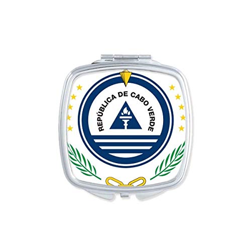 DIYthinker Cape Verde National Emblem Compact Double-Sided Pocket Mirror - Portable Travel Makeup Mirror for Home, Office & On-the-Go Touch Ups