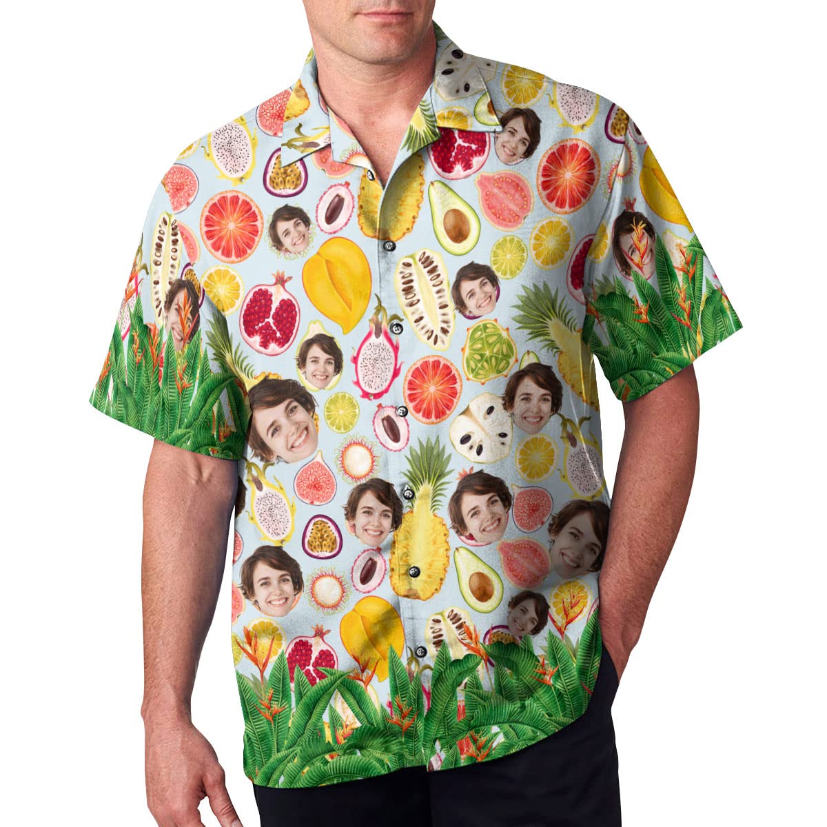 Custom Hawaiian Shirt for Men - Short Sleeve Tropical Aloha Shirt with Unique Designs | Perfect for Beach Vacations, Summer Parties & Casual Outings