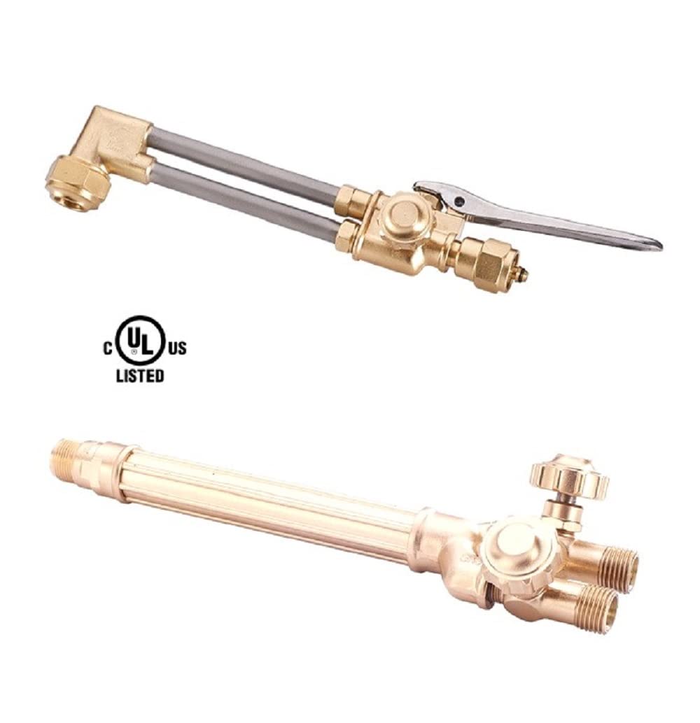 Oxy Acetylene Welding and Cutting Kit - Medium Duty Oxygen Acetylene Torch Set with Victor VMD22 Compatibility - Perfect for Metal Fabrication, Auto Repair & HVAC Work