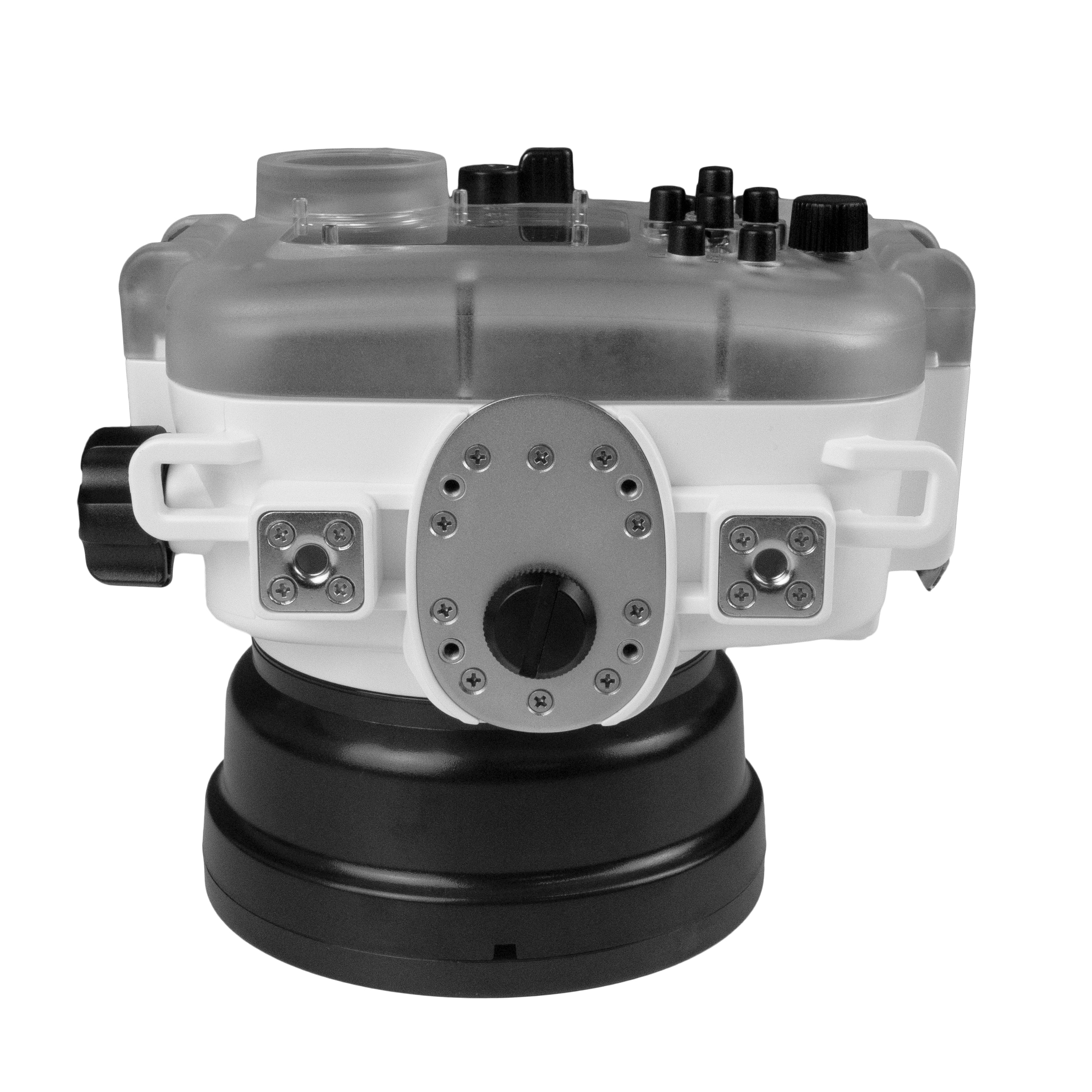 Waterproof Housing for Sony RX1xx Series Cameras - 60M/195FT Depth Rating, Salted Line with 6 Dry Dome Port (White) - Perfect for Underwater Photography, Scuba Diving & Marine Exploration
