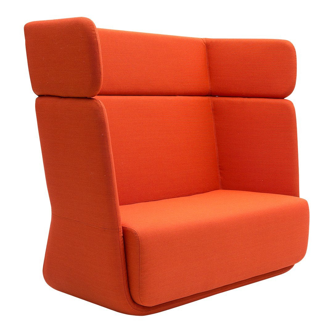 Comfortable Basket Sofa Chair - Woven Rattan High Back Lounge Chair for Living Room, Patio, or Bedroom - Perfect for Relaxing, Reading, or Napping