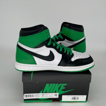 AIR JORDAN 1 LUCKY GREEN Sneakers - Men's Size 9.5 (DZ5485-031) - Retro High Top Basketball Shoes for Streetwear & Casual Style