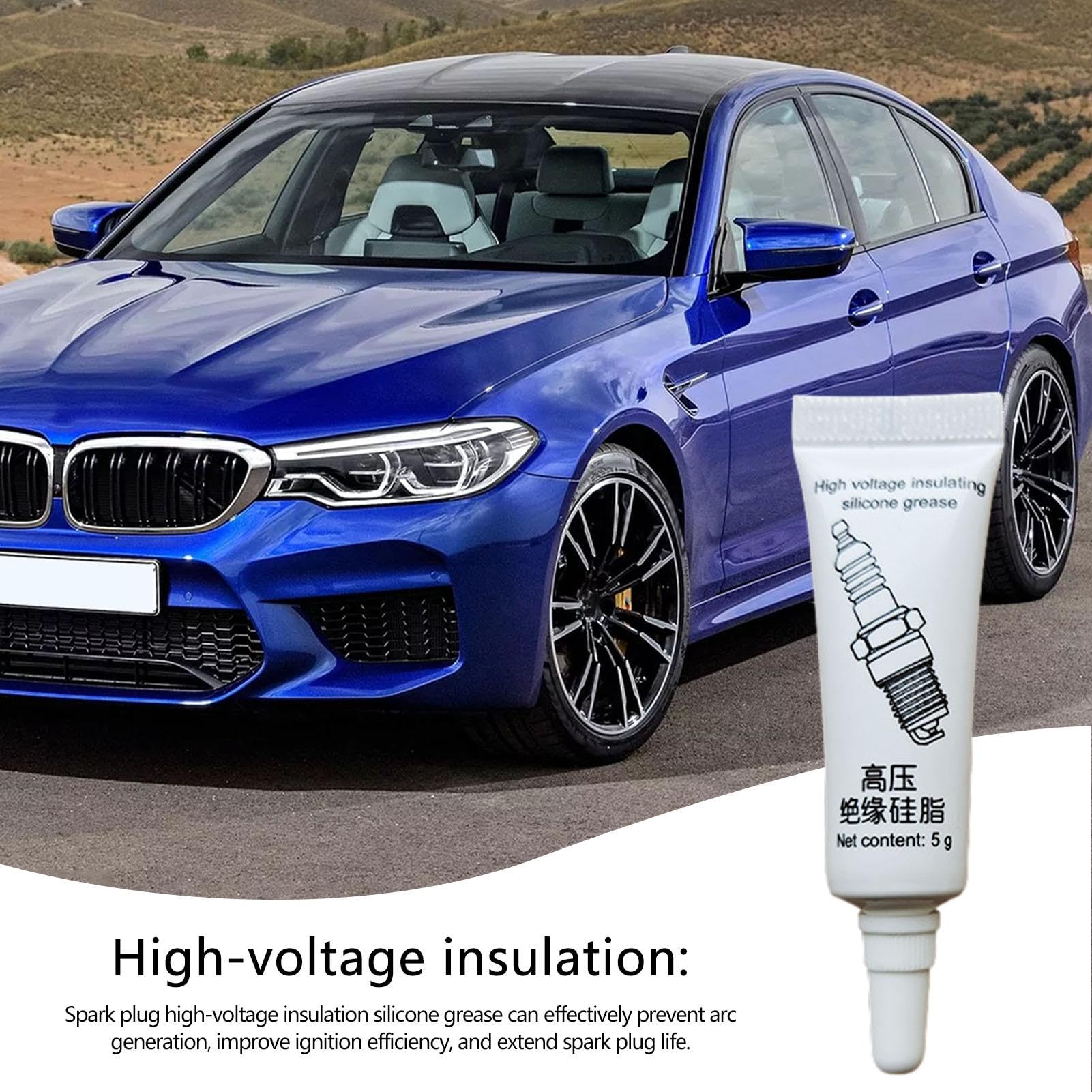 Dielectric Silicone Grease for Electrical Connectors & Switches - 5g Tube for High-Temp Protection