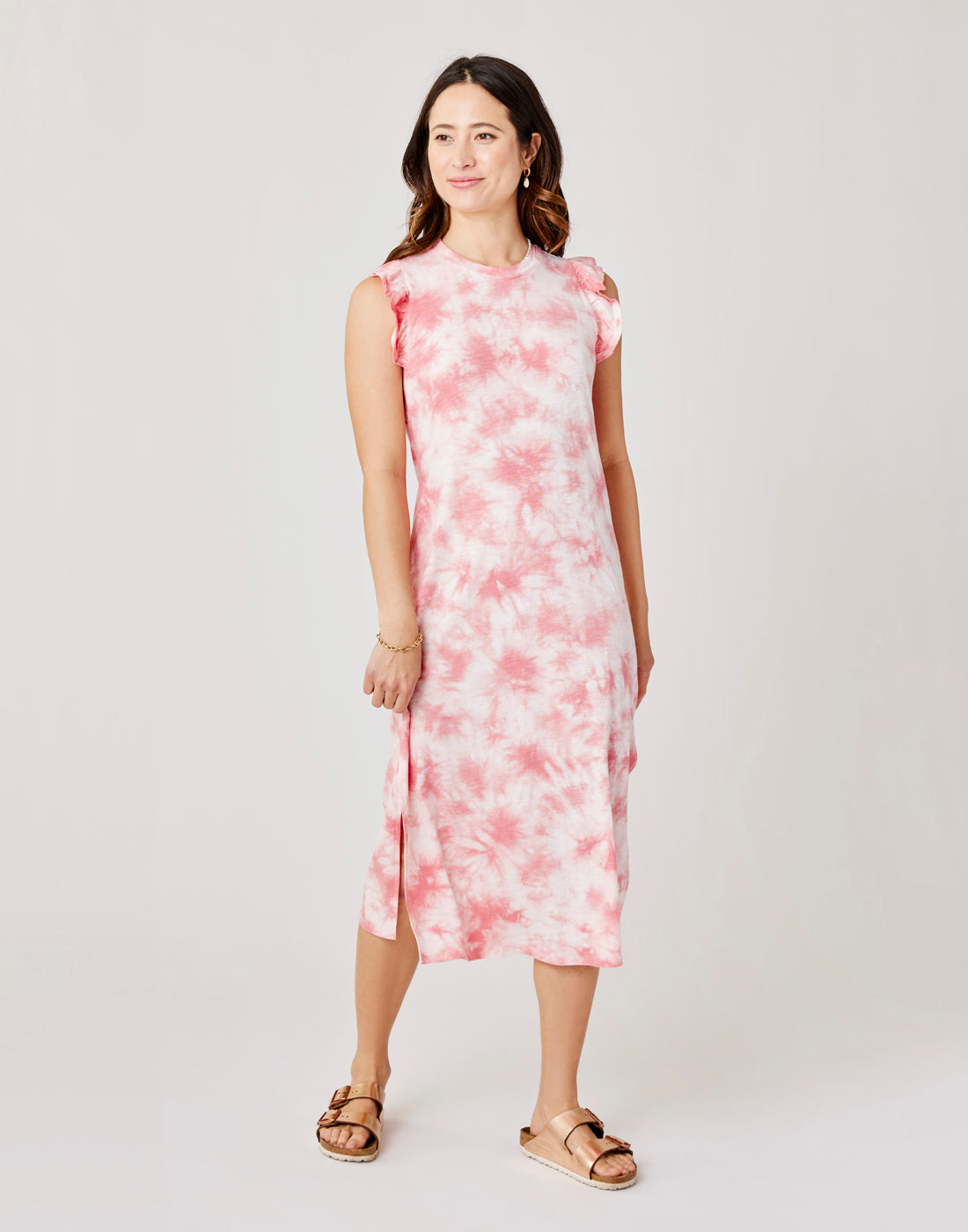 Maeve Dress: Stylish Grapefruit Tie Dye Summer Dress for Women | Boho Chic Beachwear & Casual Outfit for Vacation, Party, or Daily Wear
