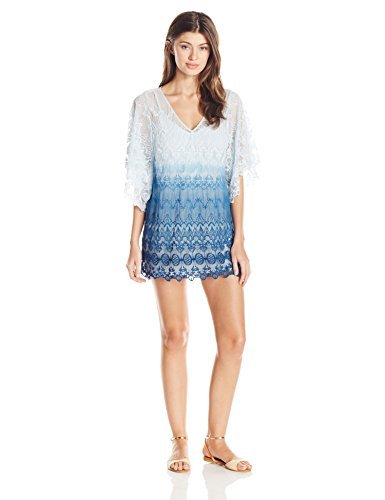 Women's All Over Embroidered Tunic Cover Up - Stylish Beachwear & Summer Dress for Vacation, Pool Party, and Casual Outings