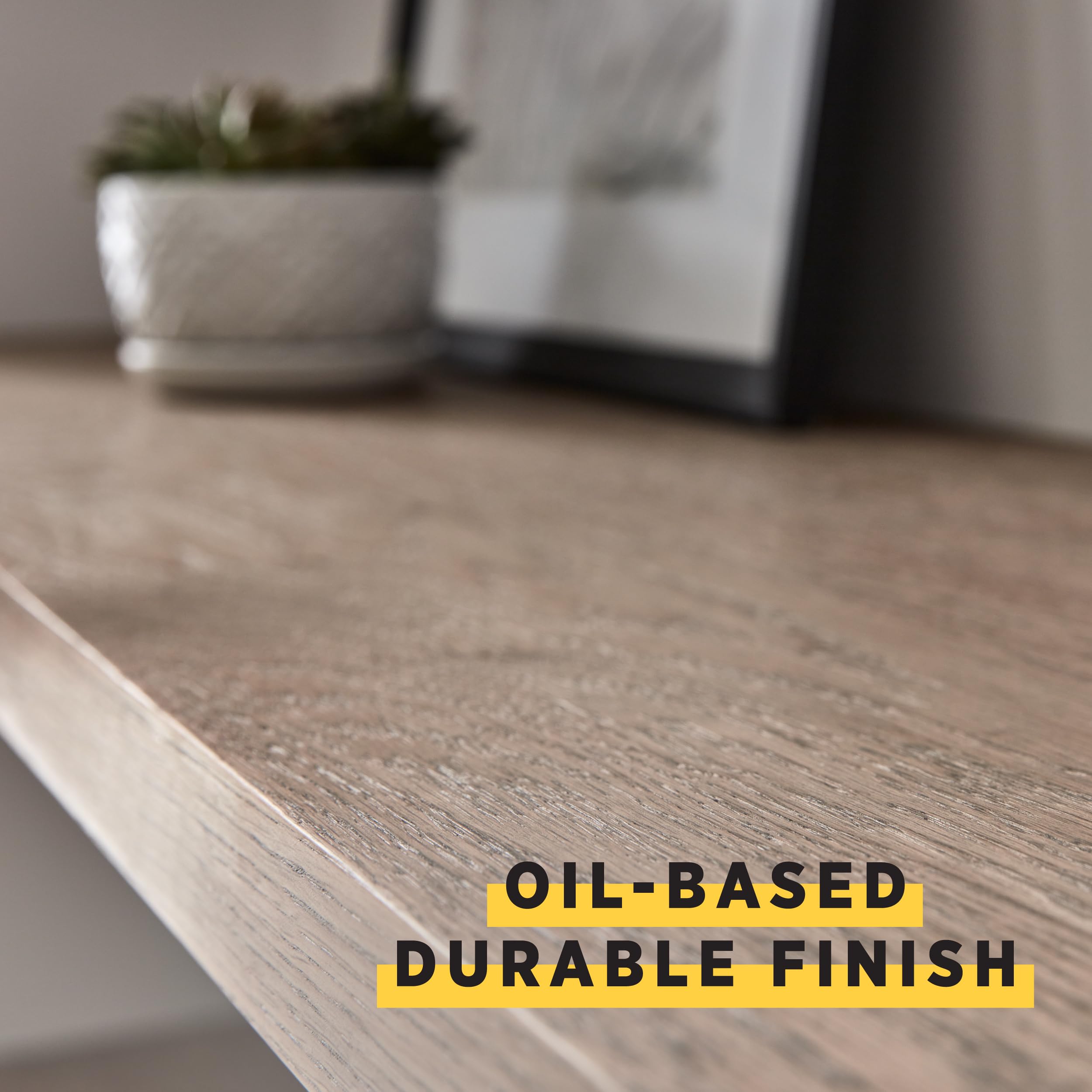 Minwax Super Fast Drying Polyurethane Wood Finish - Clear Semi-Gloss Protective Coating, 350 VOC, 1 Gallon - Ideal for Furniture, Cabinets, Floors & DIY Wood Projects