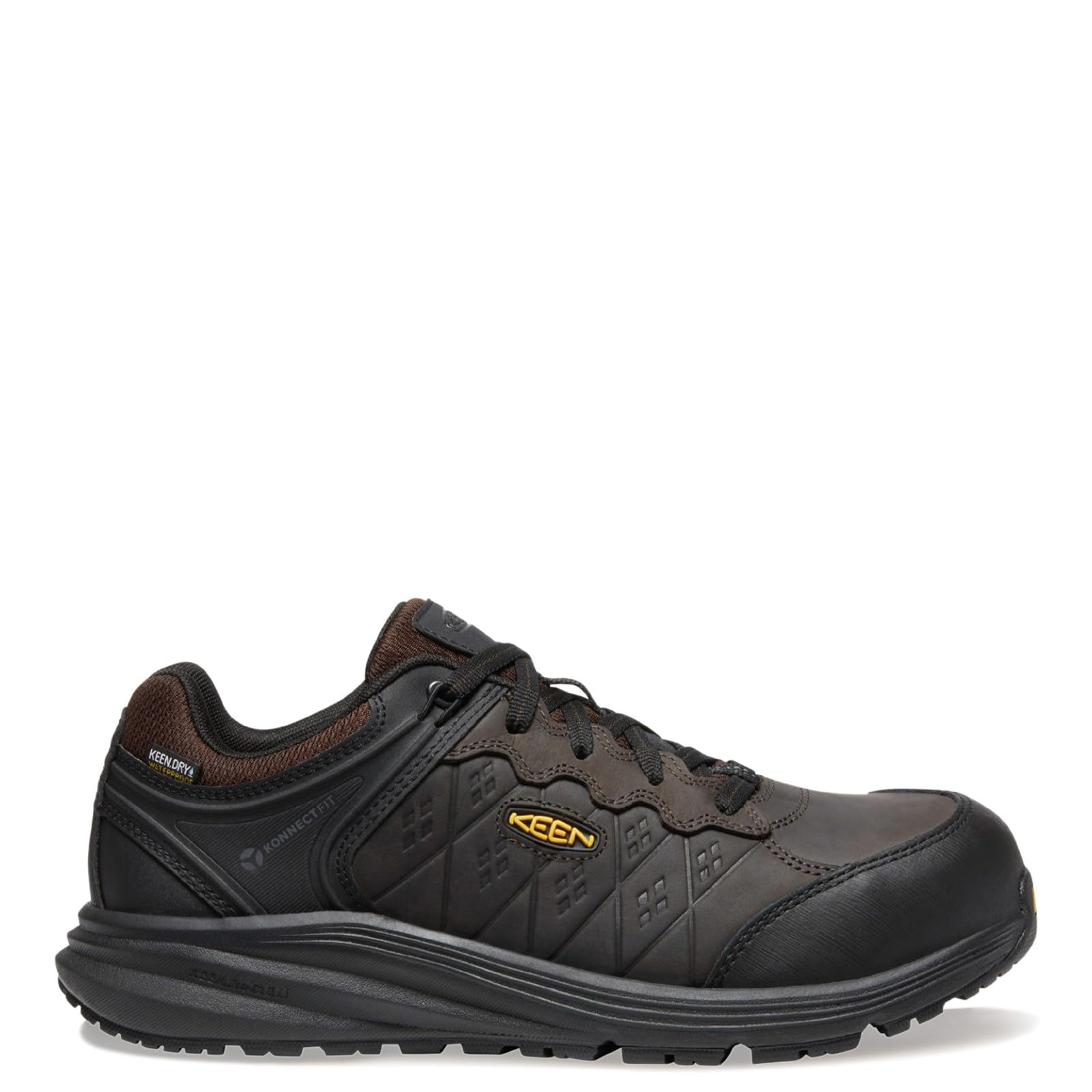 KEEN Utility Men's Vista Energy+ Low Composite Toe Waterproof Leather Industrial Work Shoes - Slip Resistant & Comfortable for Construction, Warehouse & Outdoor Jobs