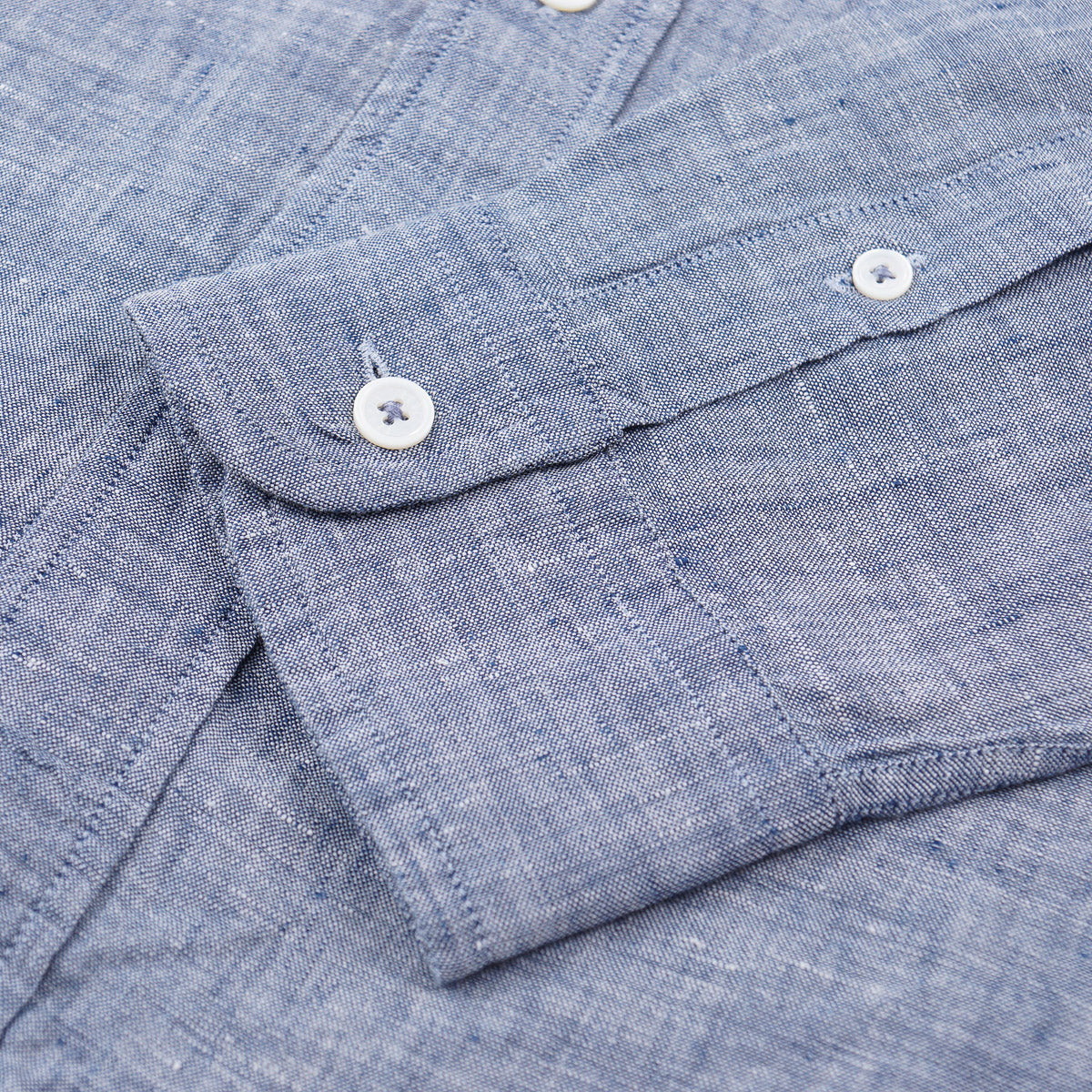 Fedeli Woven Chambray Linen Shirt for Men - Breathable Casual Button Down Shirt | Perfect for Office, Travel & Summer Outfits