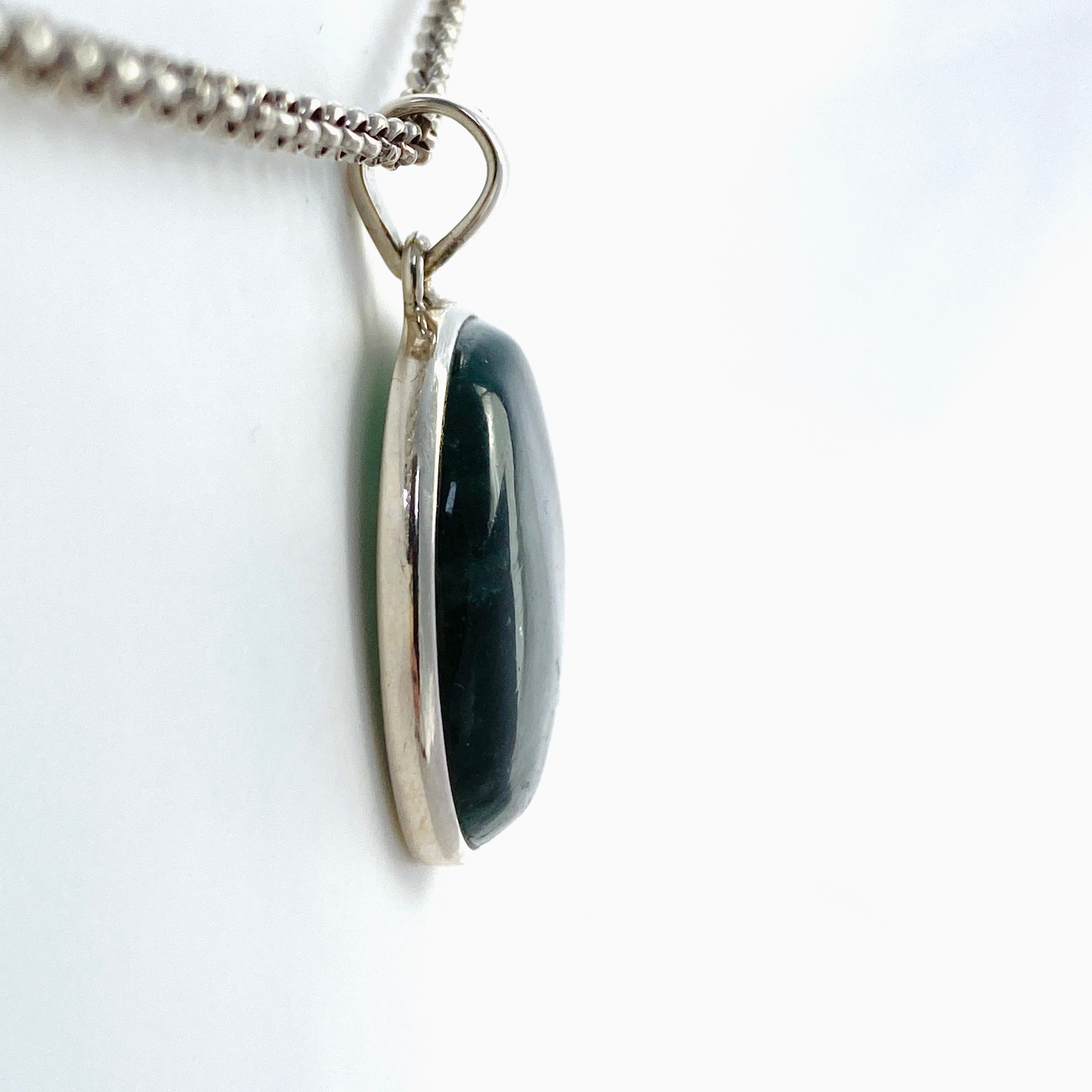 Natural Green Aventurine Round Cabochon Pendant Necklace - PPGJ846 - Perfect for Meditation, Yoga & Spiritual Jewelry Gifts