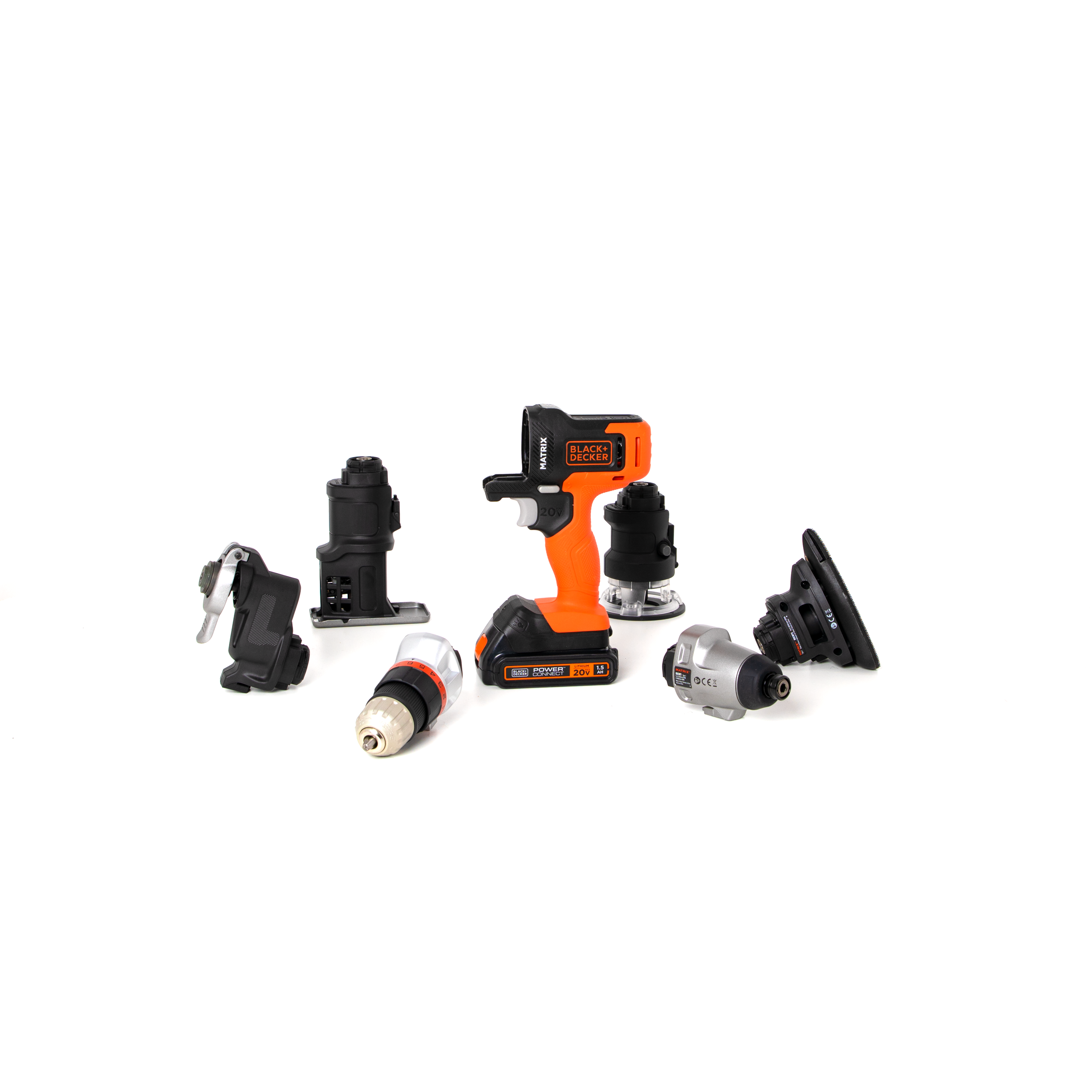 20V MAX* MATRIX™ Cordless Drill & Power Tool Combo Kit - 6 Piece Set with Lithium-Ion Battery for DIY Projects, Home Repairs & Construction Work