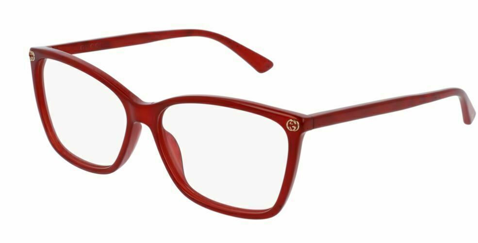 Gucci GG 0025O 004 Red Sunglasses for Women - Luxury Designer Shades for Driving, Travel & Fashion Accessories