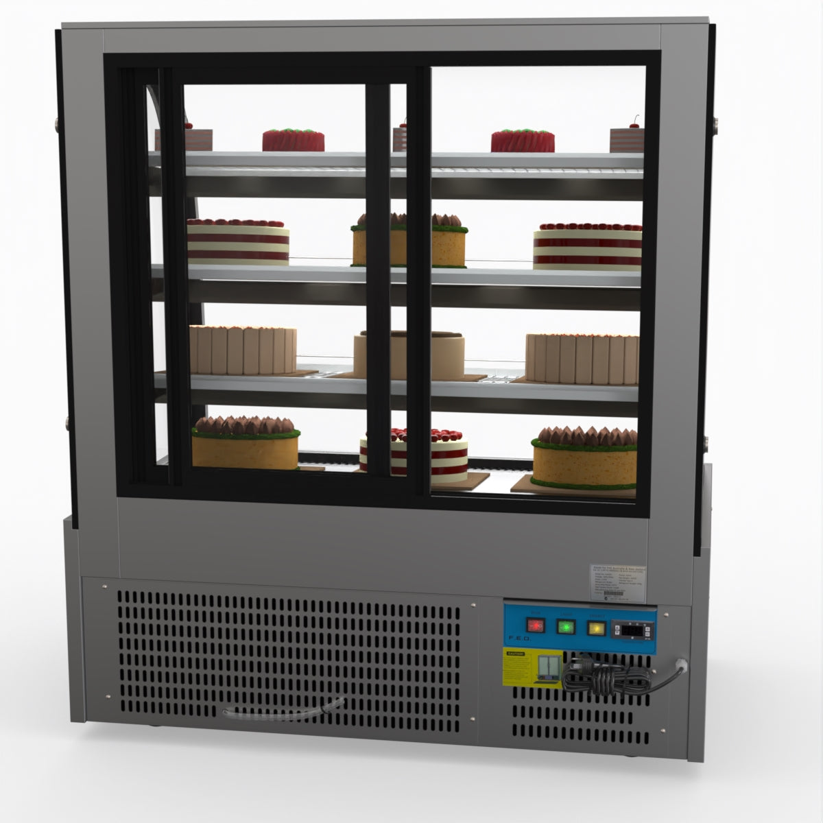 Bonvue SL840 Commercial Refrigerated Display Case - Perfect for Delis, Bakeries & Cafes to Showcase Fresh Food