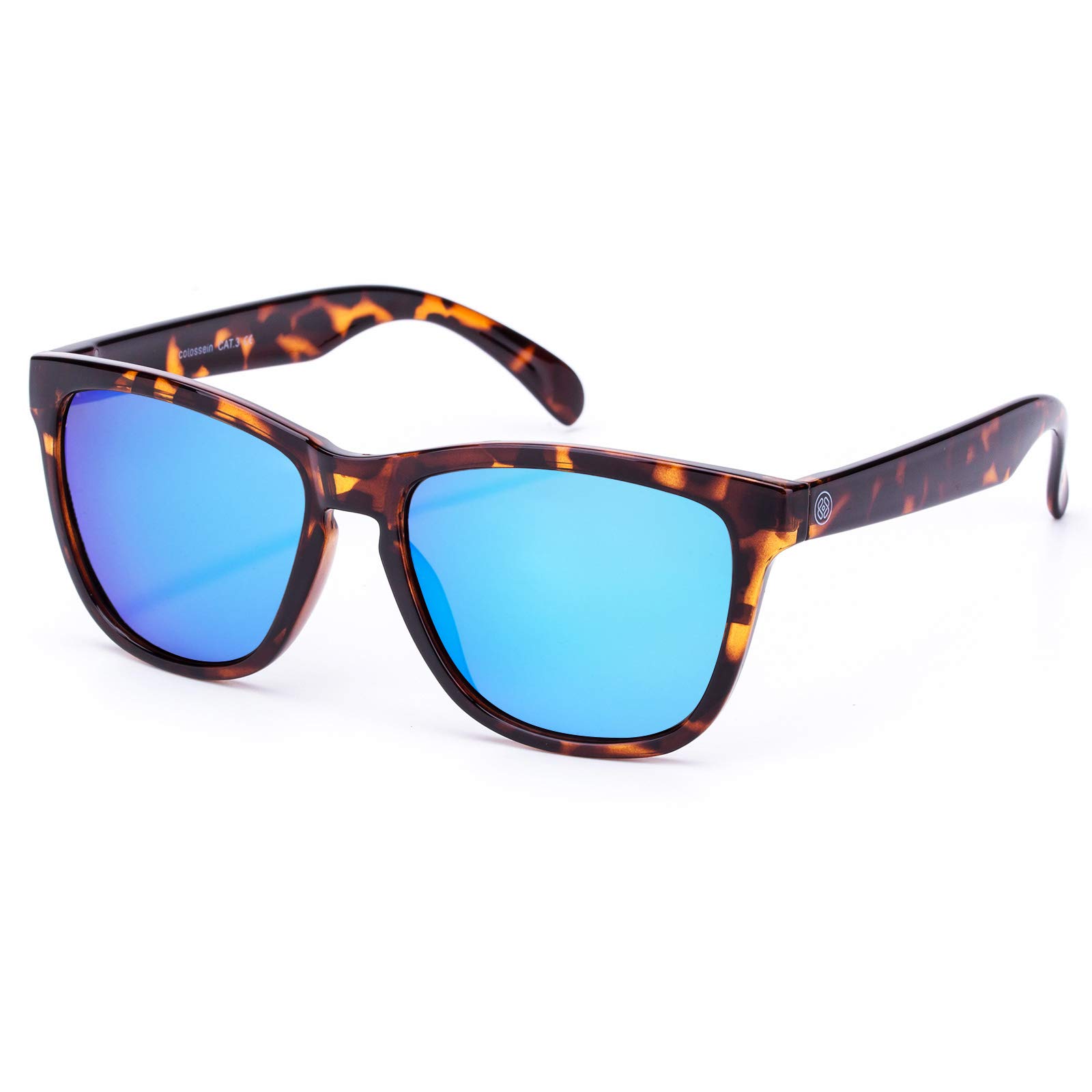COLOSSEIN Women's Classic Square Sunglasses - UV400 Mirrored Lenses for Sun Protection - Stylish Beach, Vacation & Driving Shades - Perfect for Outdoor Activities, Summer Fashion & Travel Accessories