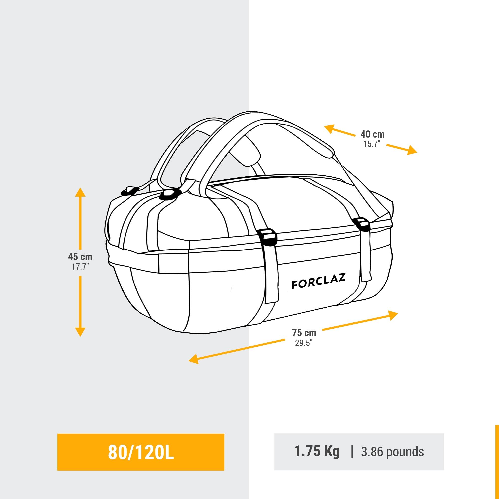 Simond 500 Extend 80-120L Waterproof Duffle Bag for Travel, Camping & Outdoor Adventures - Large Capacity Gear Storage for Hiking, Gym & Sports Equipment