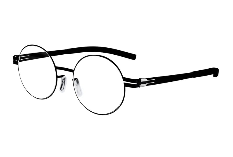 Aimee Unisex Full Rim Round Screwless Stainless Steel Eyeglasses Frame 2004 - Lightweight & Durable Glasses for Reading, Driving, and Everyday Wear