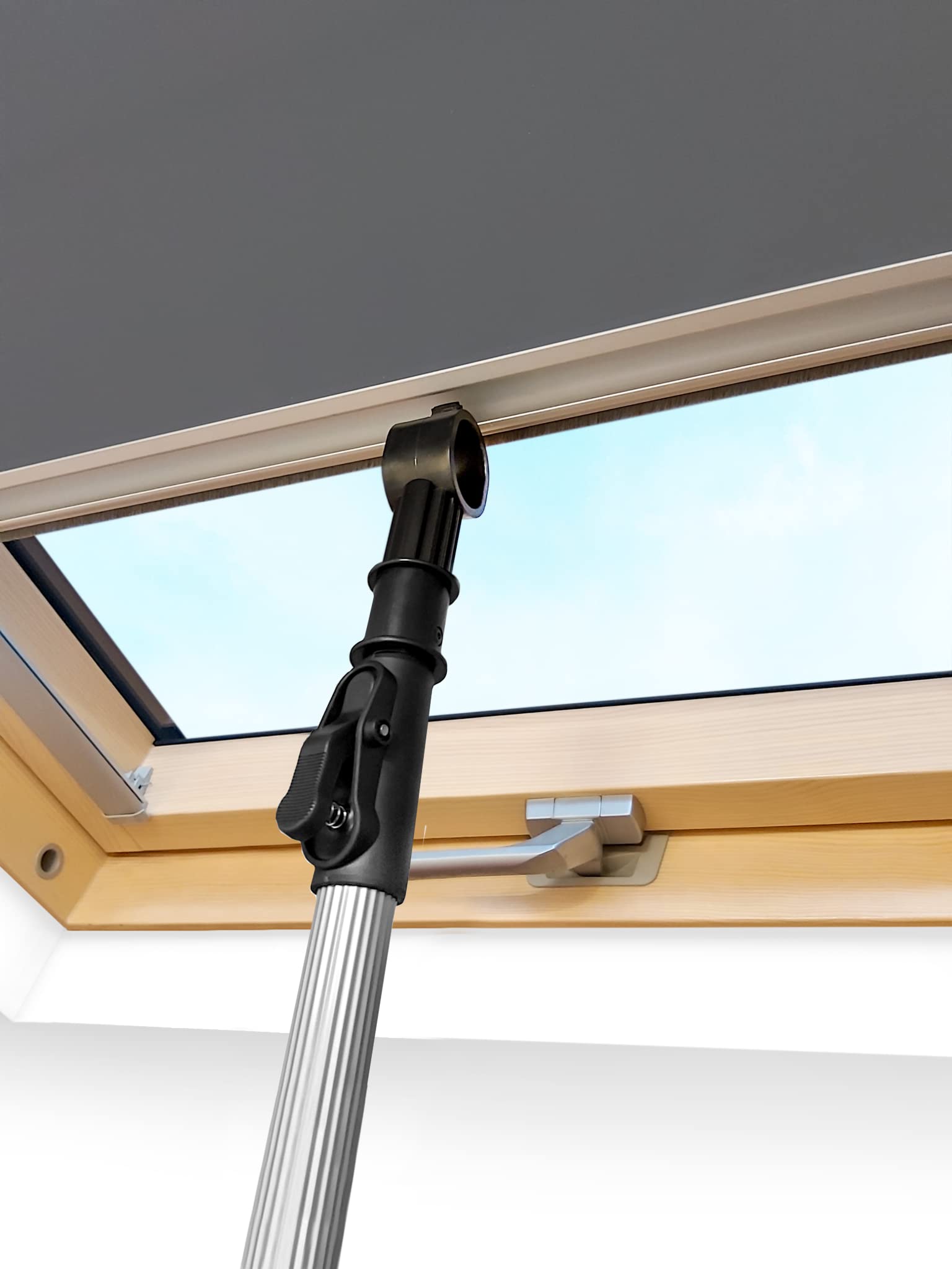 Telescopic Pole for Fakro Roof Windows & Blinds - Classic Roof Blinds CRB Adjustable 1.2-2.0m - Easy Open/Close Tool for Skylights & Shades - Perfect for Hard-to-Reach Windows in Attics & Lofts