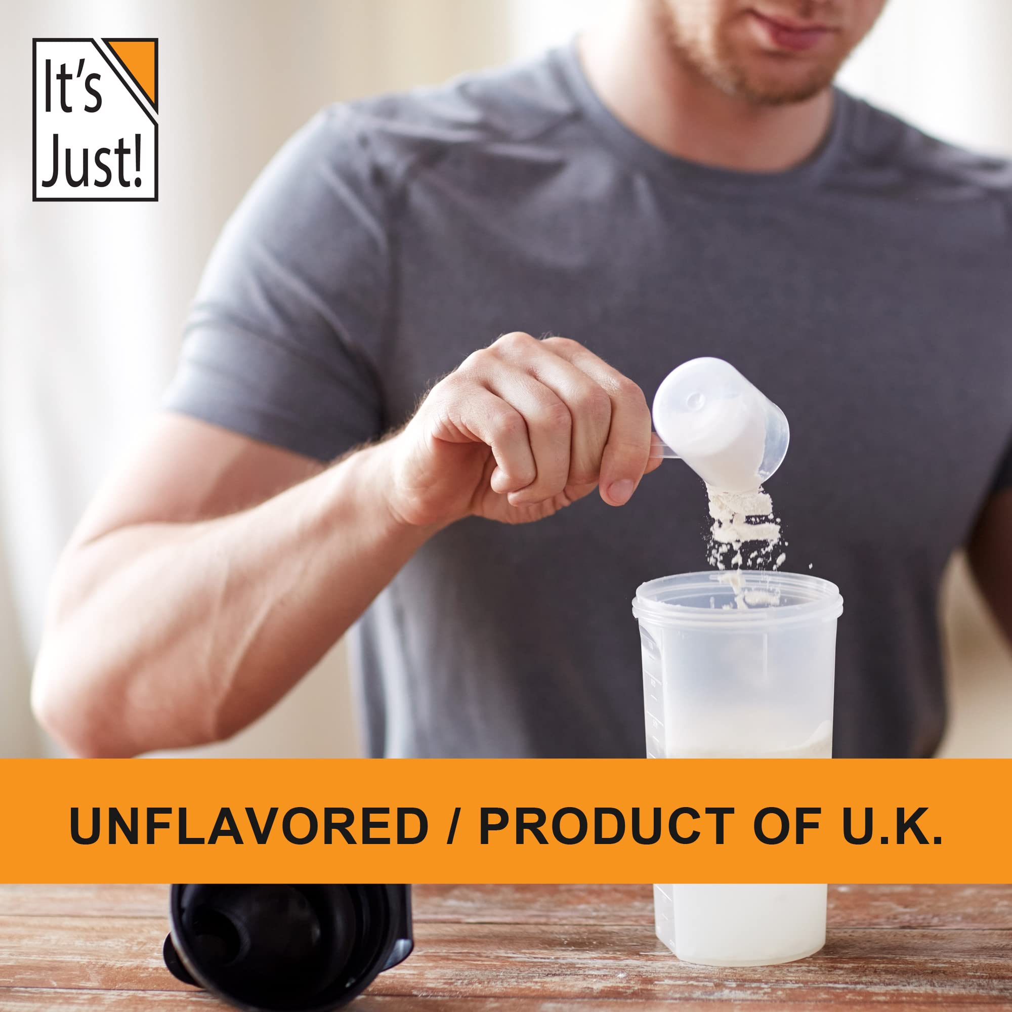 Ultra Premium Grass-Fed Whey Protein Isolate - 90% Pure Protein, 1g Carb, No Added Sugar, Unflavored, Made in USA (1.25lb) | Ideal for Post-Workout Recovery, Muscle Building & Healthy Lifestyle