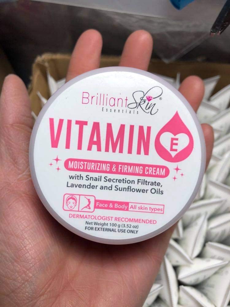 Best Vitamin E Cream for Face & Body - Deep Moisturizing & Firming Skin Care, 100g - Perfect for Dry Skin & Anti-Aging Night Routine