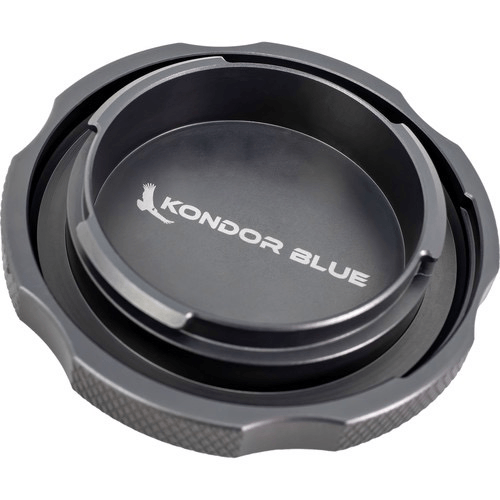 Kondor Blue Aluminum Body Cap for Sony E Mount Cameras (Space Gray) - Durable Camera Protection for Sony Mirrorless A7, A9, A6000 Series - Perfect for Travel & Professional Photography