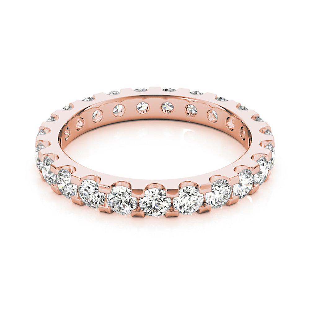 2.00 Carat Round Diamond Eternity Band for Women - 14K White Gold Wedding Ring, Anniversary Gift, Bridal Jewelry for Special Occasions