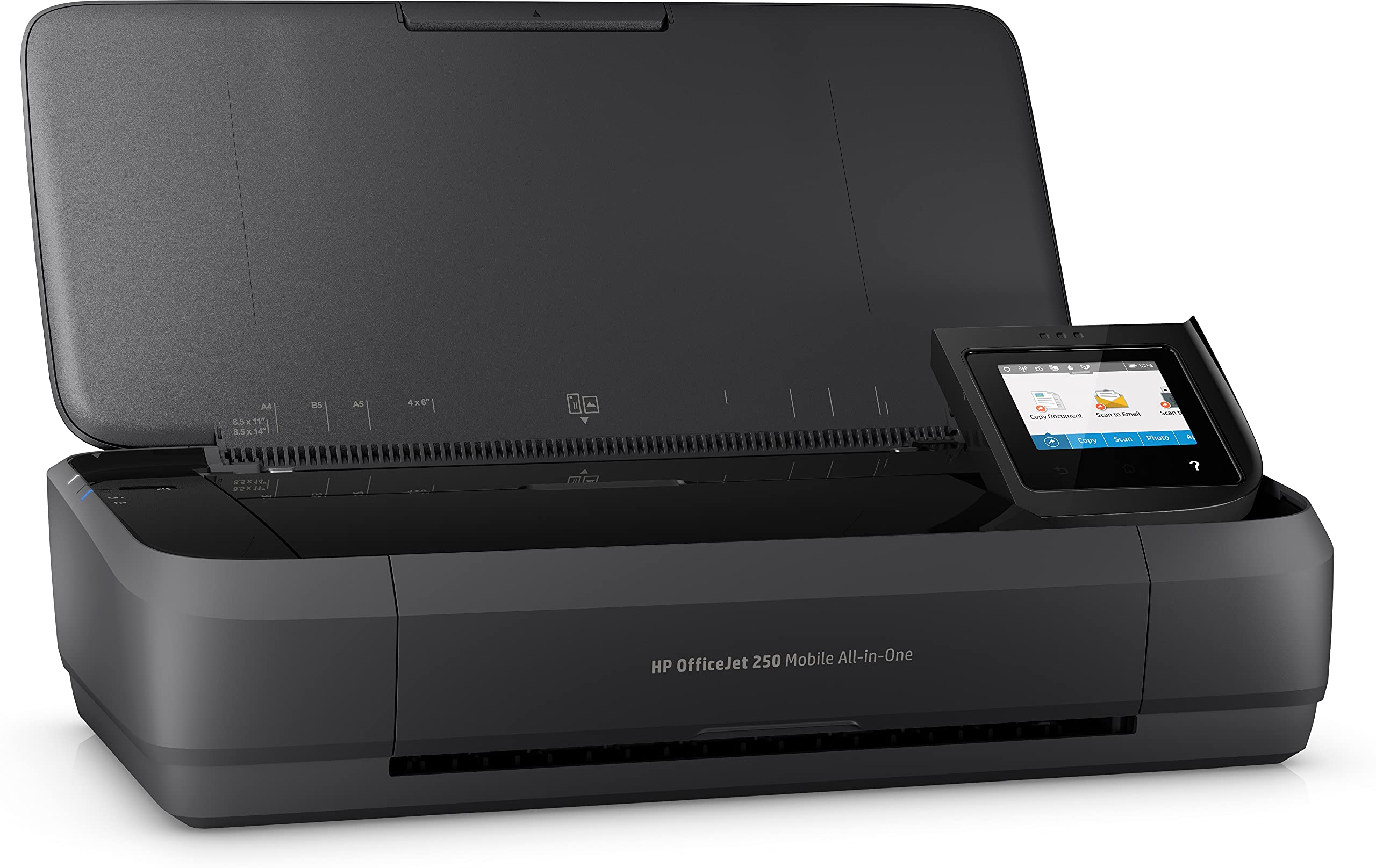 HP Officejet 250 Mobile All-in-One Printer - Wireless, Scanner, Copier with WLAN, HP ePrint, WiFi Direct, USB - 4800 x 1200 dpi High Resolution - Compact for Home Office & Business Travel - Black