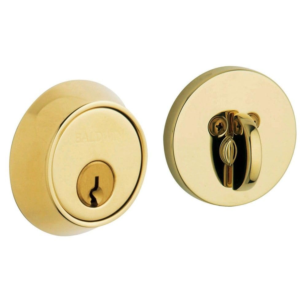 Baldwin Hardware 8041.003 Single Cylinder Deadbolt Lock - High Security Door Lock for Home & Office - Ideal for Front Door, Back Door, and Apartment Security