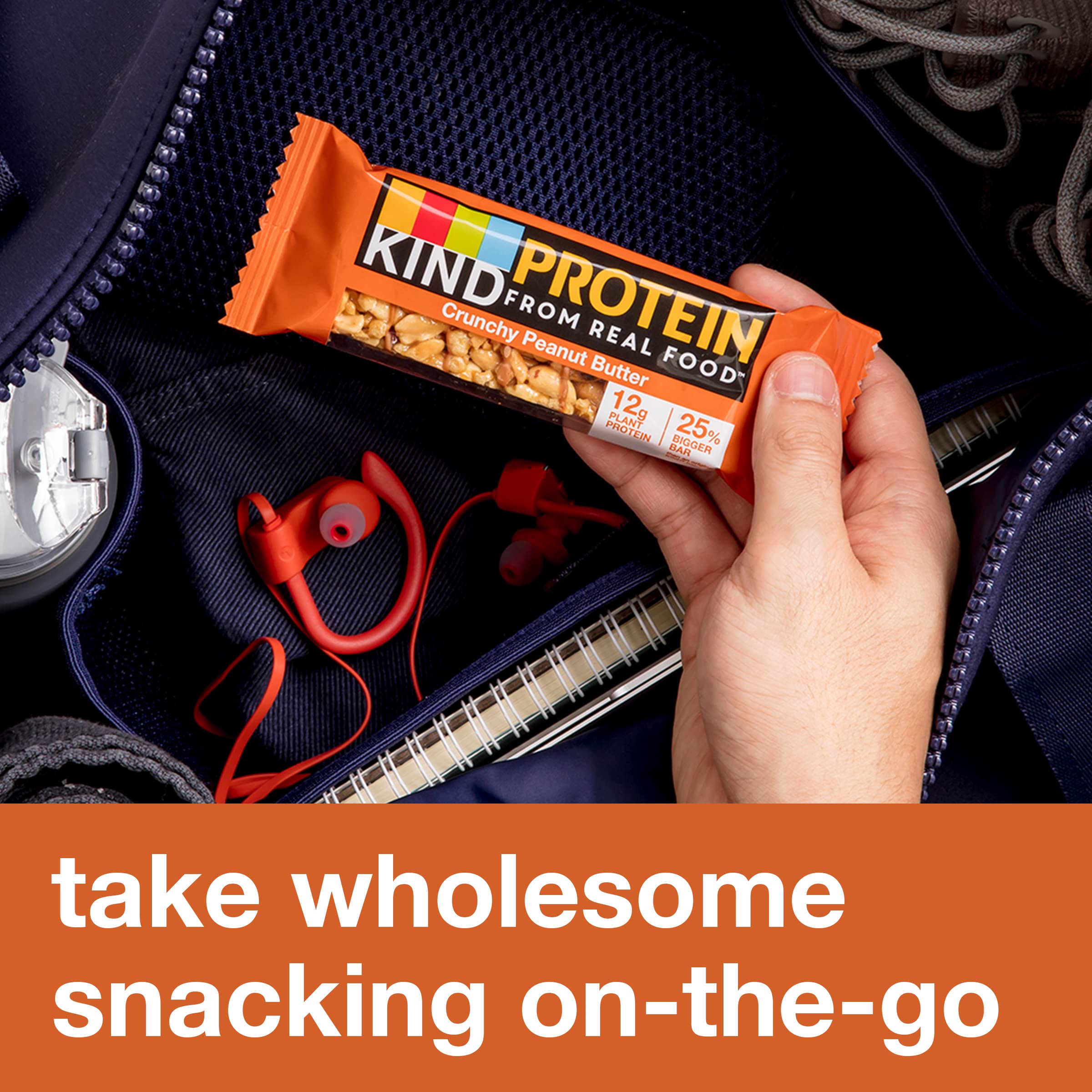 KIND Protein Bars Variety Pack - Dark Chocolate Nut & Crunchy Peanut Butter, 10 Count | Healthy Snacks for Workouts, Hiking & On-the-Go Nutrition