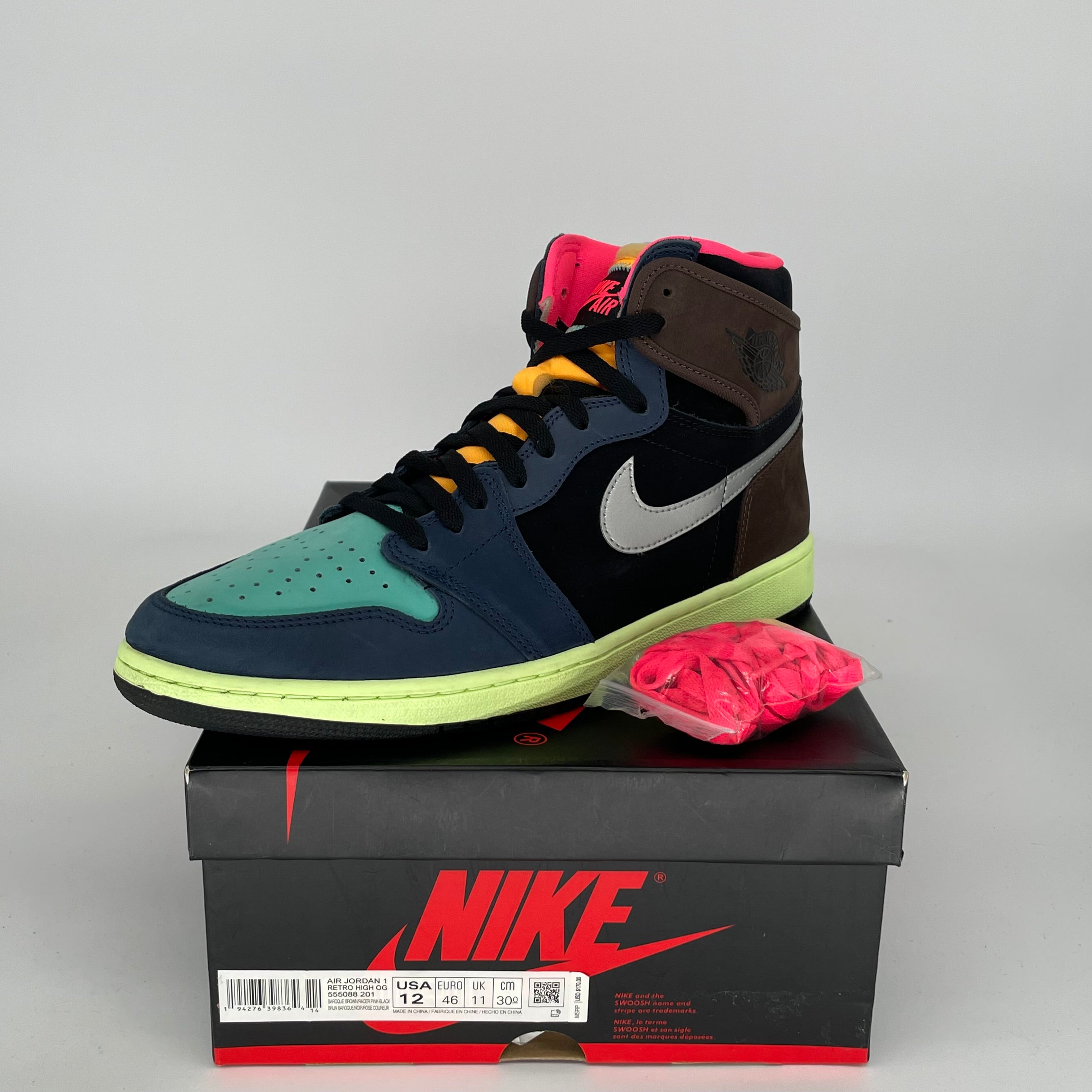AIR JORDAN 1 BIO HACK Sneakers Men's Size 12 - Retro Basketball Shoes 555088-201 | Streetwear Fashion & Casual Wear for Sneakerheads