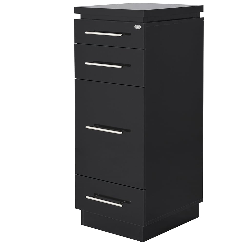 Dir Salon Styling Station Cabinet - Professional Beauty Salon Side Station with Storage | Perfect for Hair Styling, Makeup Application & Salon Organization