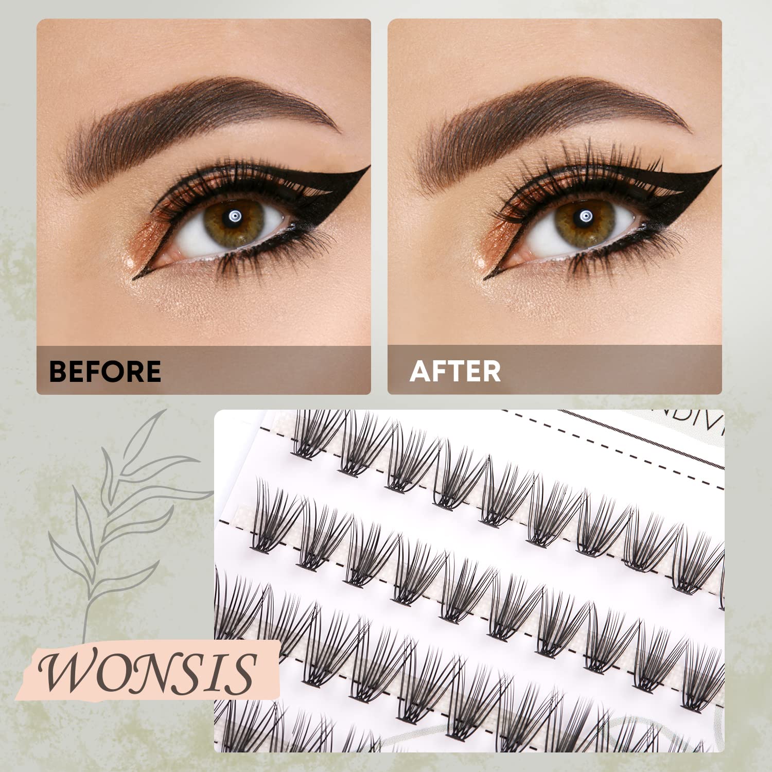 20D Individual Lash Extensions 240 Pcs - Soft Lightweight Reusable DIY Eyelash Clusters for Volume (0.07mm, C Curl, 10/11/12/13/14mm) - Perfect for Natural Look, Daily Wear & Special Occasions