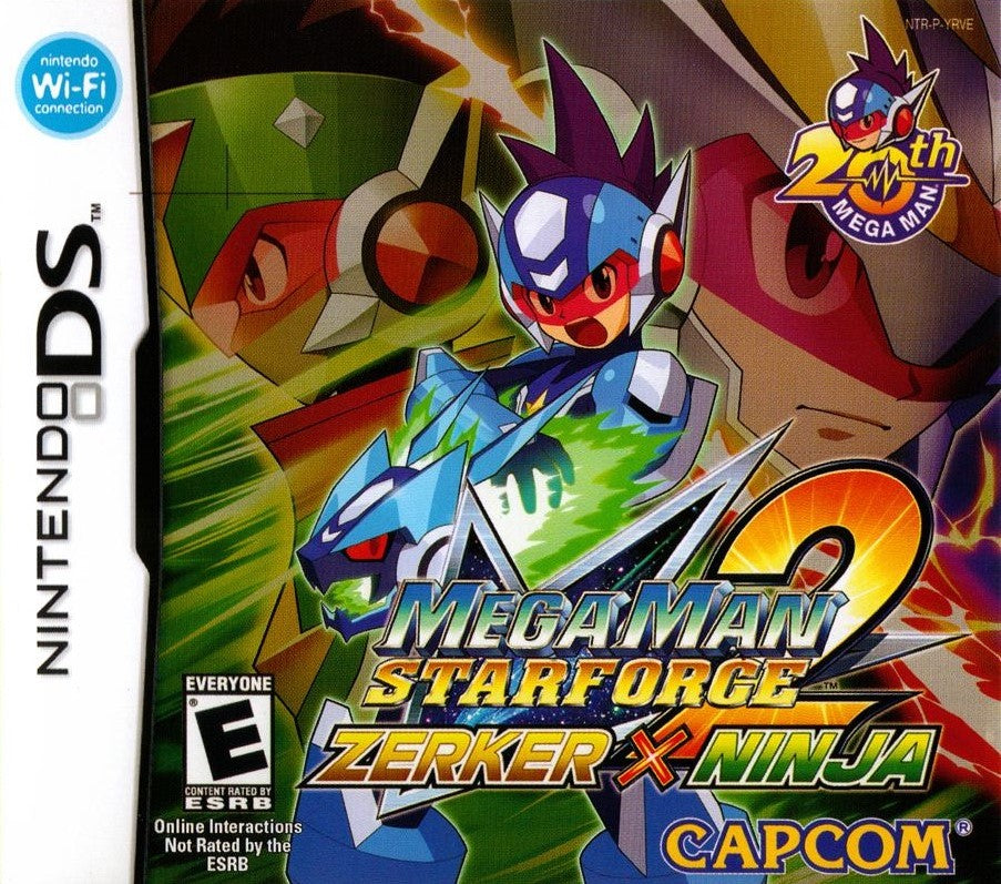 Mega Man Star Force 2 Zerker X Ninja - Nintendo DS Action RPG Game - Perfect for Anime Fans & Retro Gaming Collectors - Great for Travel & Gift Giving