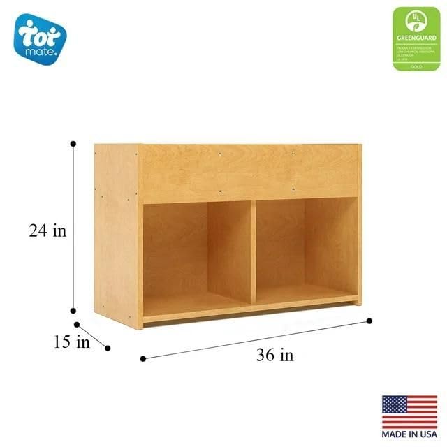 Kids Wooden Book & Toy Storage Organizer - 36