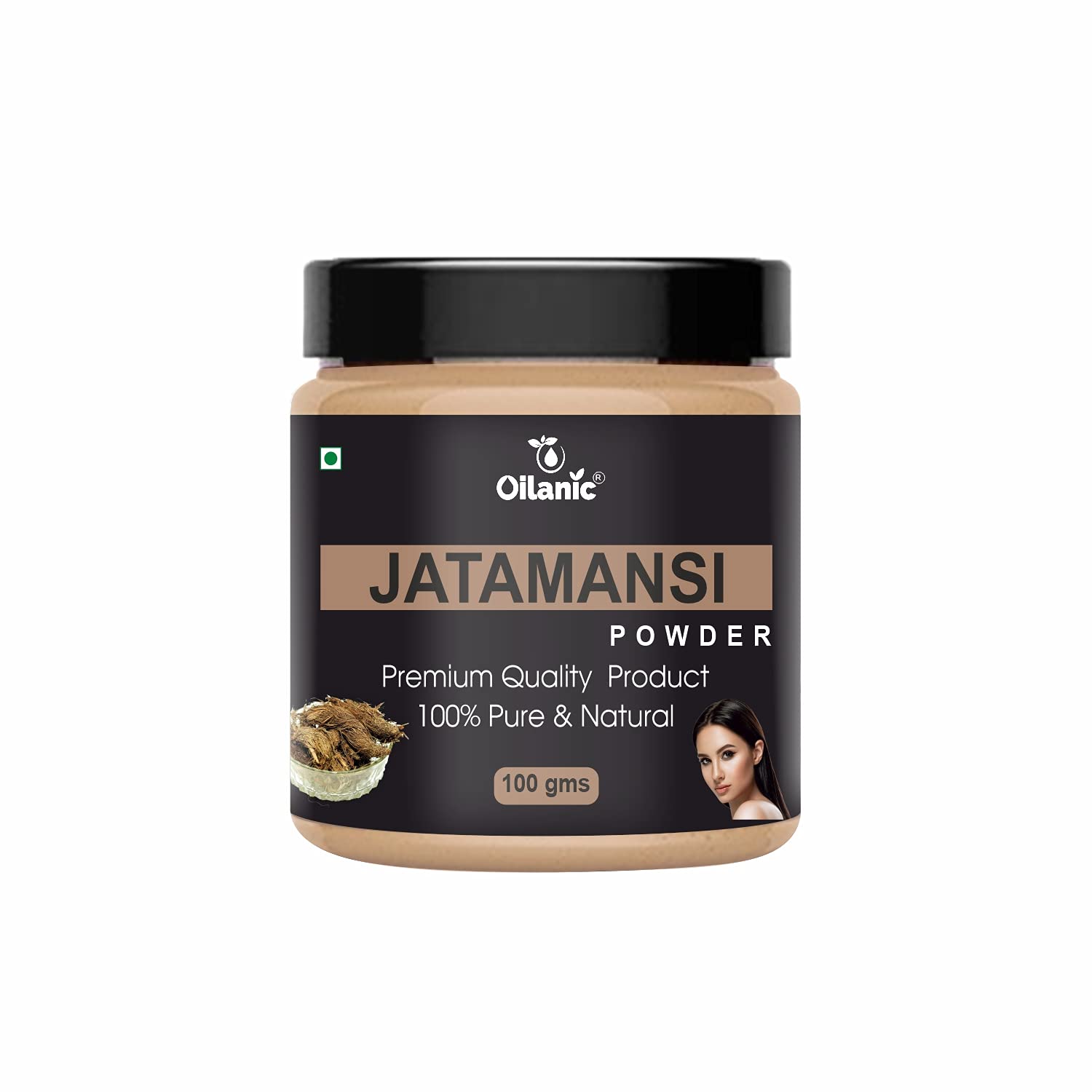 Oilanic 100% Pure Natural Jatamansi Powder for Skin & Hair Care - 3.5oz (100g) - Organic Ayurvedic Herb for Stress Relief, Sleep Aid & Beauty Treatments - Perfect for DIY Face Masks, Hair Growth Serums & Aromatherapy