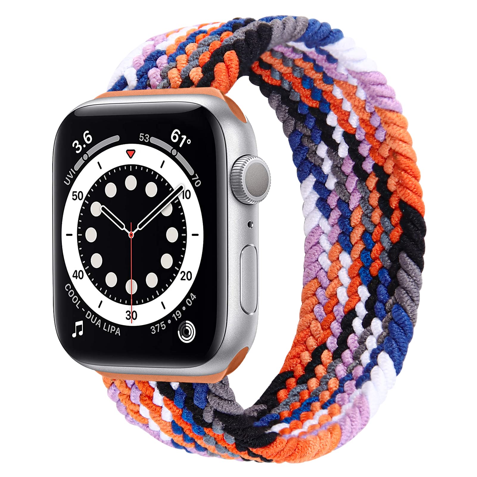 Stretchy Solo Loop Braided Nylon Strap for Apple Watch 38mm 40mm 42mm 44mm - Compatible with iWatch SE Series 6 5 4 3 2 1 - Sport Elastic Wristband for Women & Men - Perfect for Workouts, Running, Swimming & Everyday Wear