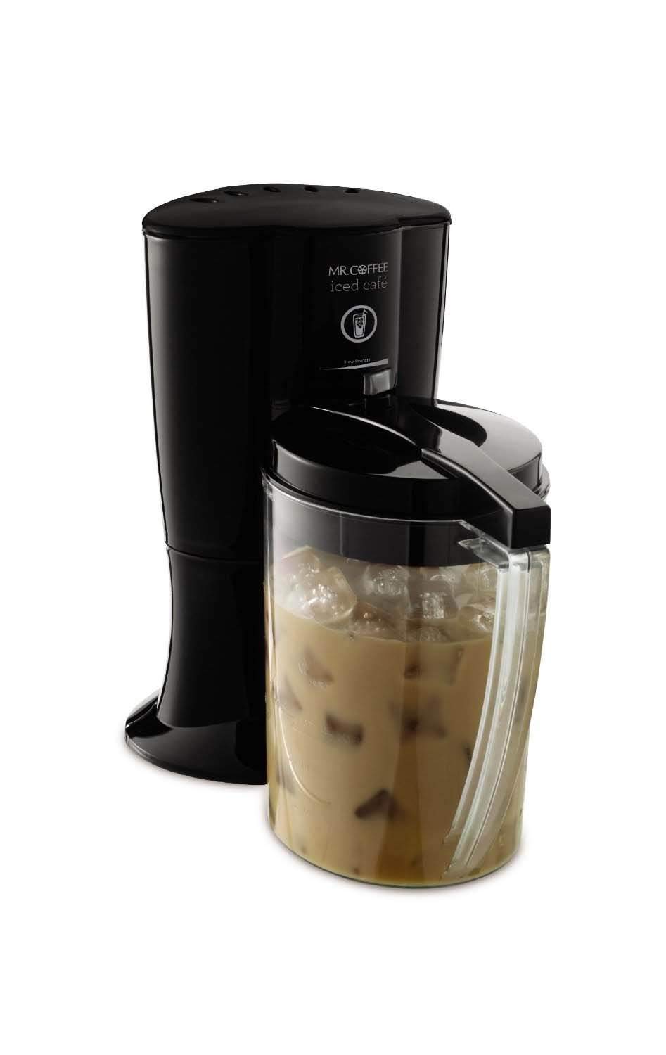 Mr. Coffee BVMC-LV1 Iced Coffee Maker - Fast Brewing for Cold Brew & Iced Coffee, Compact Black Design - Perfect for Home, Office & Outdoor Use