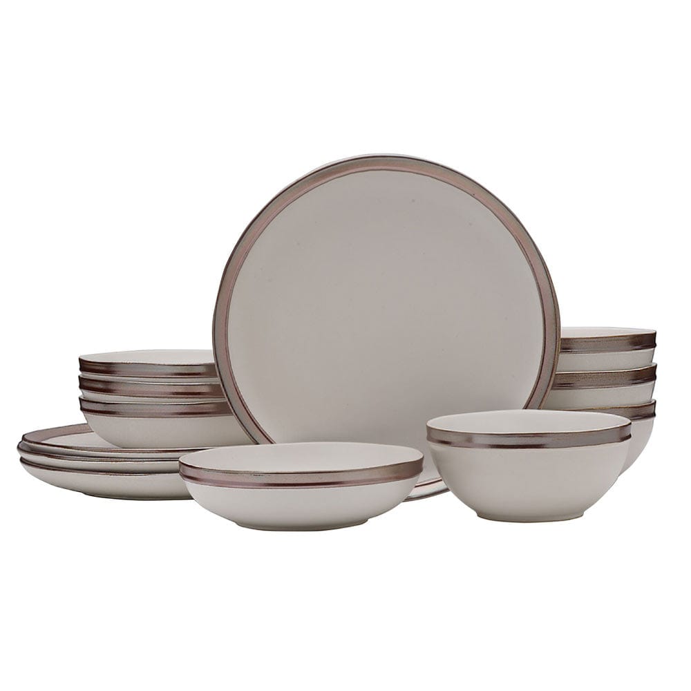 Miller White 12-Piece Dinnerware Set - Porcelain Plates, Bowls & Mugs for 4 People - Elegant Dinnerware for Family Meals, Dinner Parties & Everyday Use