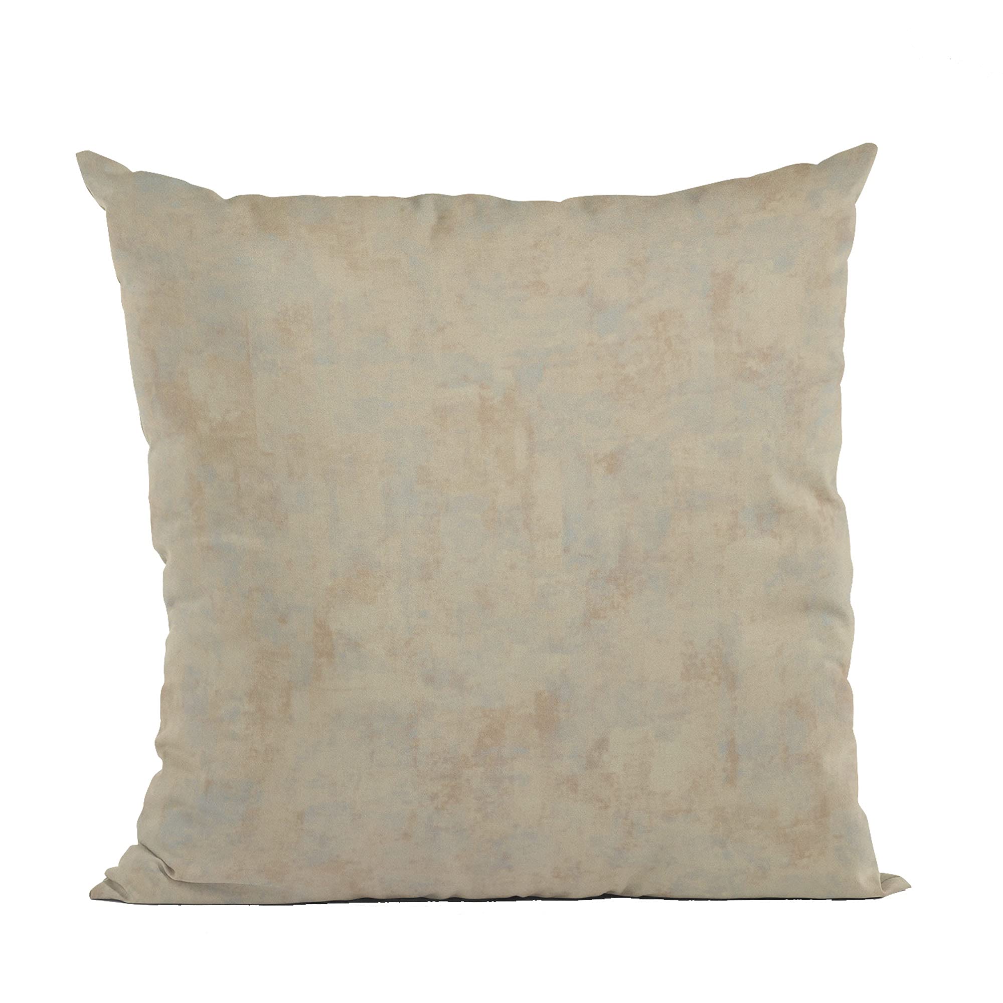 Luxury Velvet Throw Pillow with Foil Printing - 16x16 Inch Double Sided Decorative Cushion for Sofa, Bed & Living Room - Grey Hidden Island Design