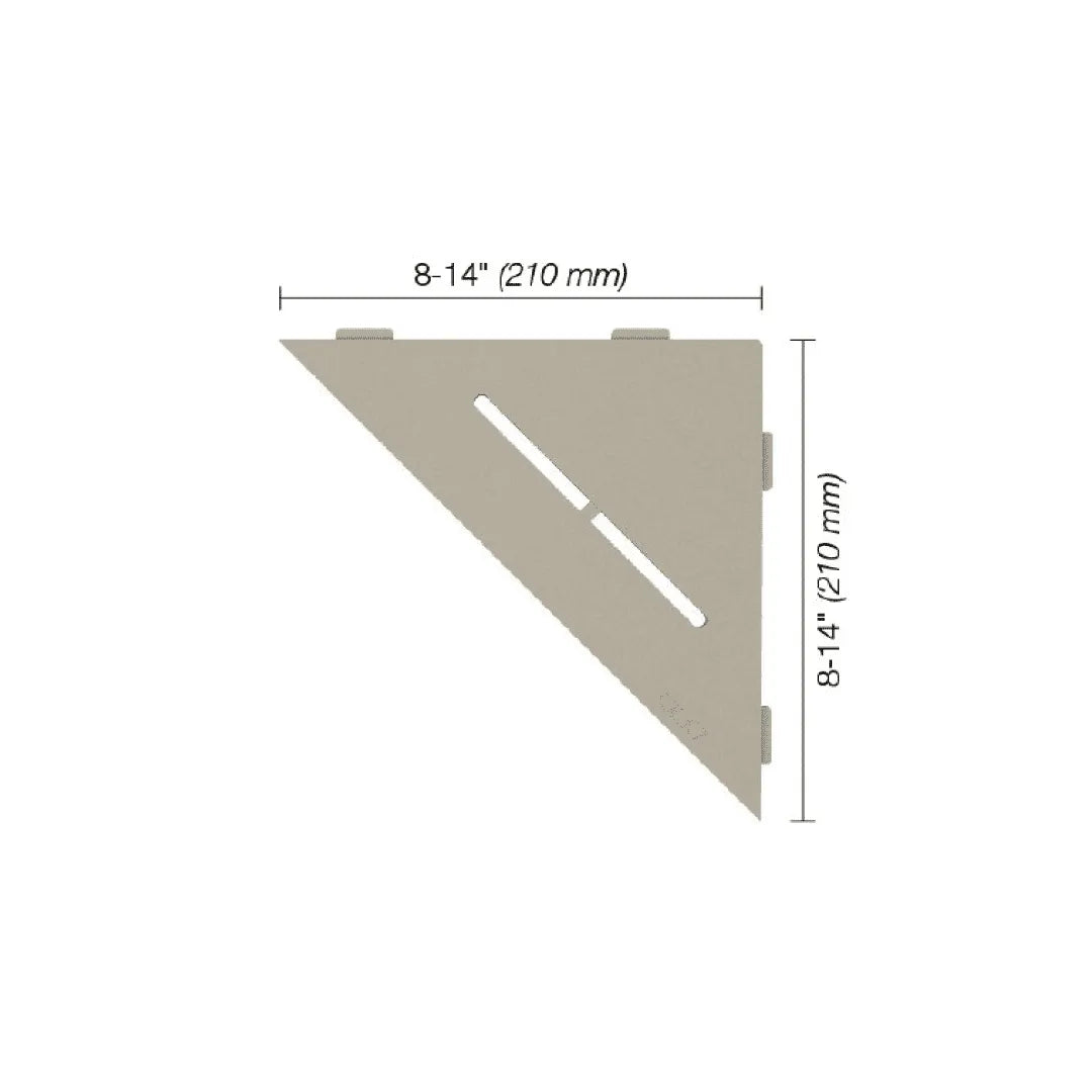 Triangular Corner Shelf - Space-Saving Storage for Bathroom, Kitchen, or Office - Pure White Modern Design