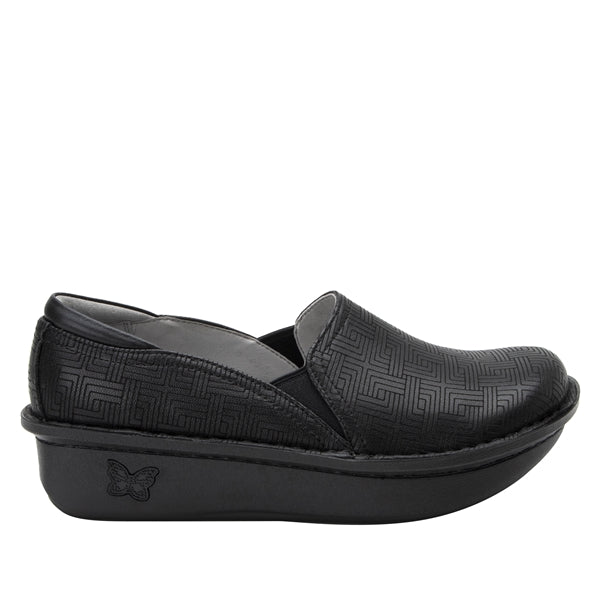 Alegria Debra Black Women's Professional Shoes - Comfortable & Stylish Work Clogs for Nurses, Teachers & Healthcare Workers