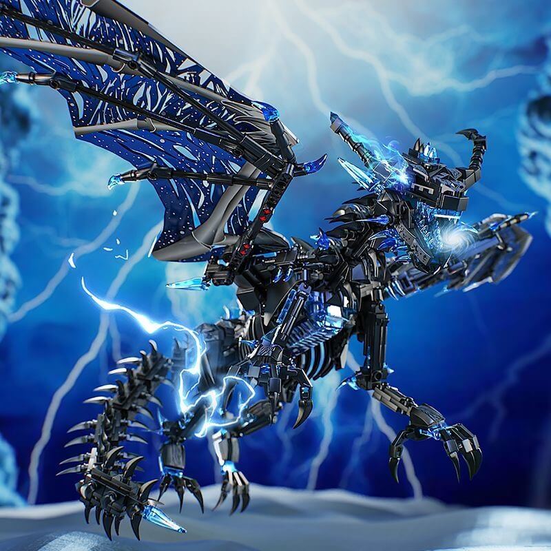 LEYI Dragon Neltharion & Sindragosa - Fantasy Dragon Collectible Figures for Display, Gifts, and D&D Roleplaying Games
